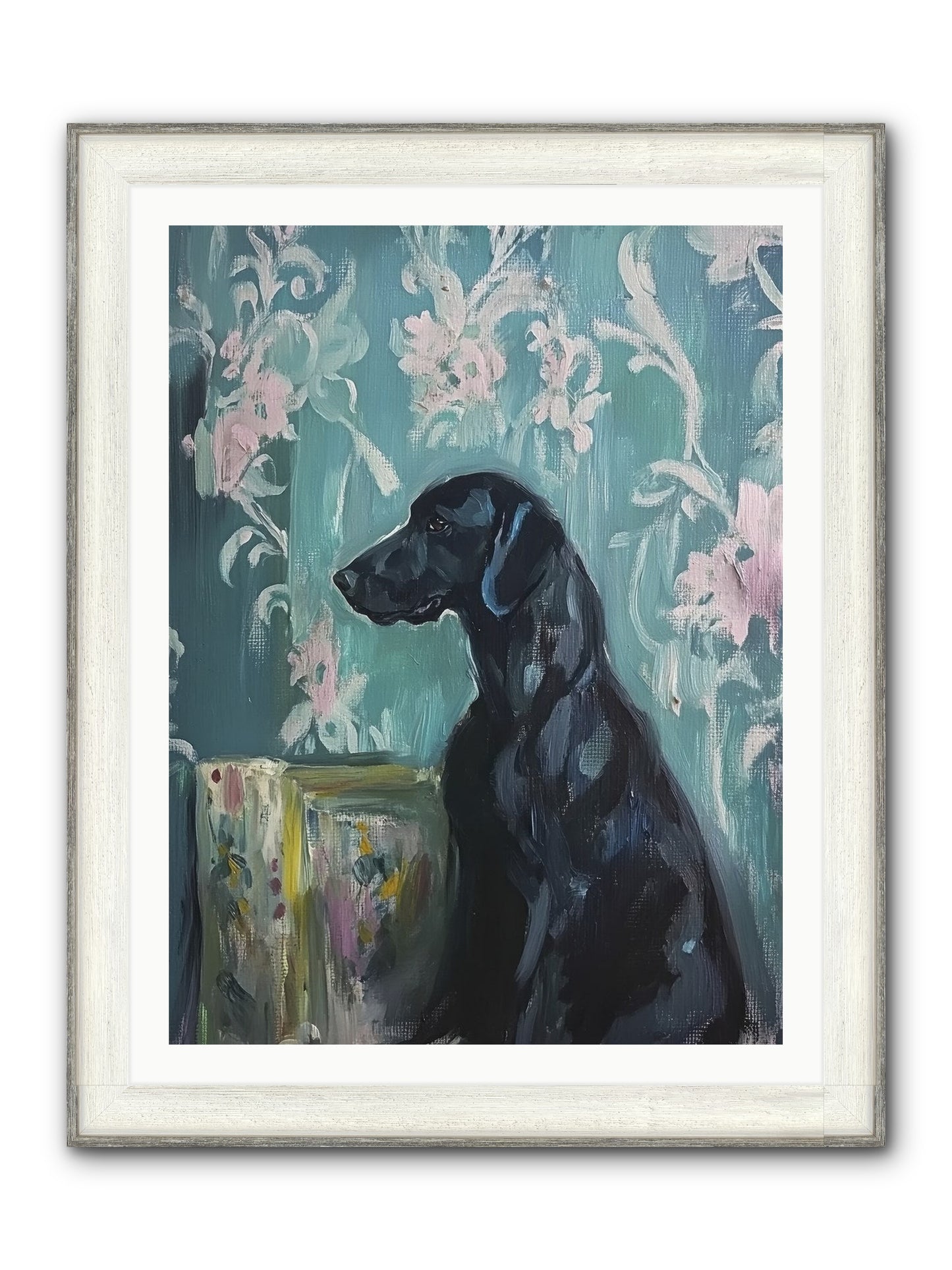 Raven Framed Print - Driftwood White 30x40