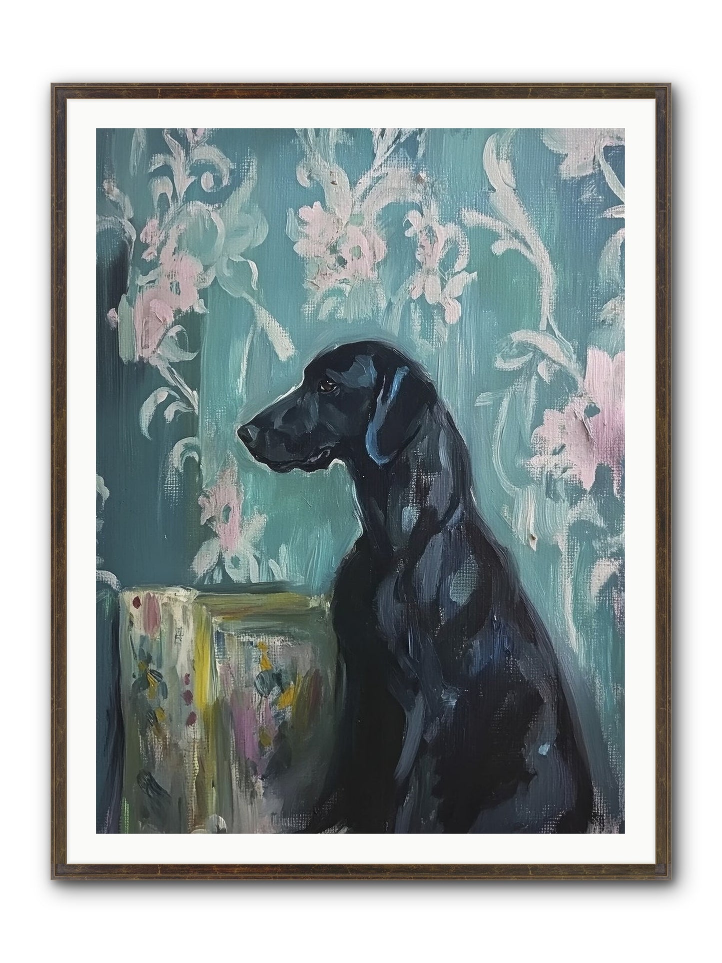 Raven Framed Print - Slimwoods Black/Gold 36x48