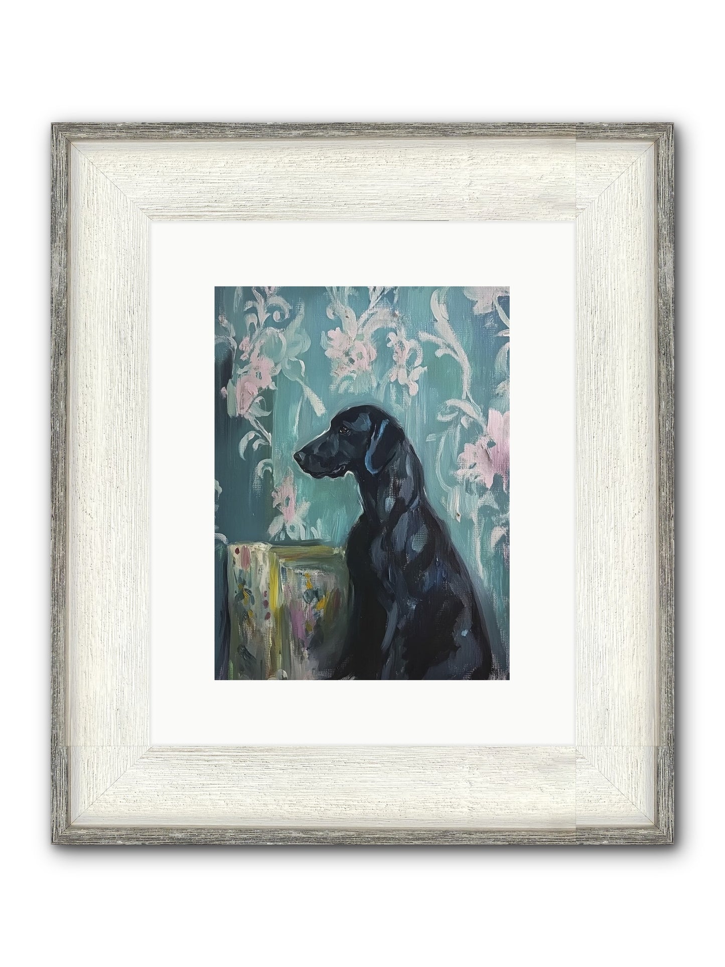 Raven Framed Print - Driftwood White 9x12