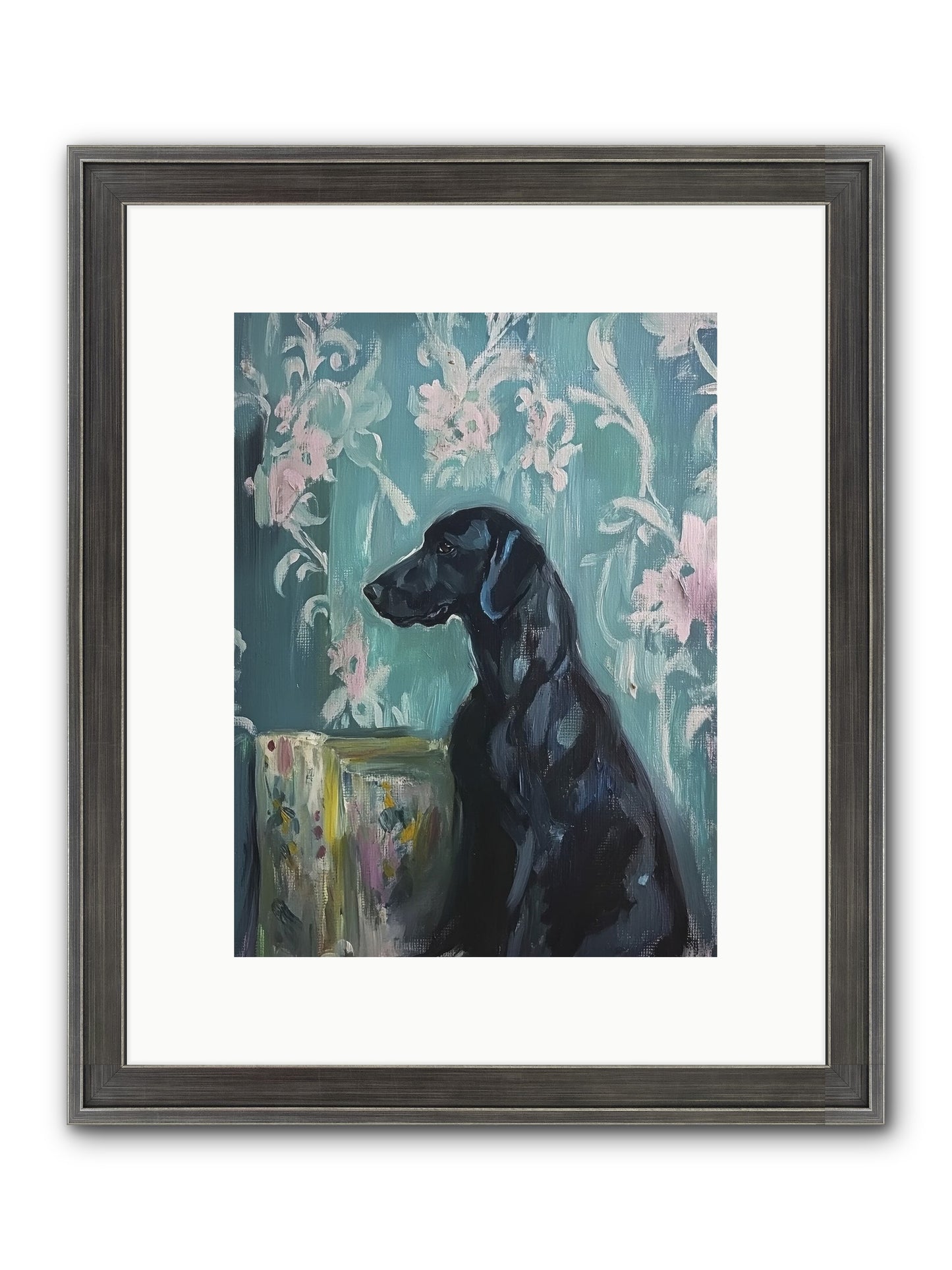 Raven Framed Print - Slimwoods Black/Silver 9x12