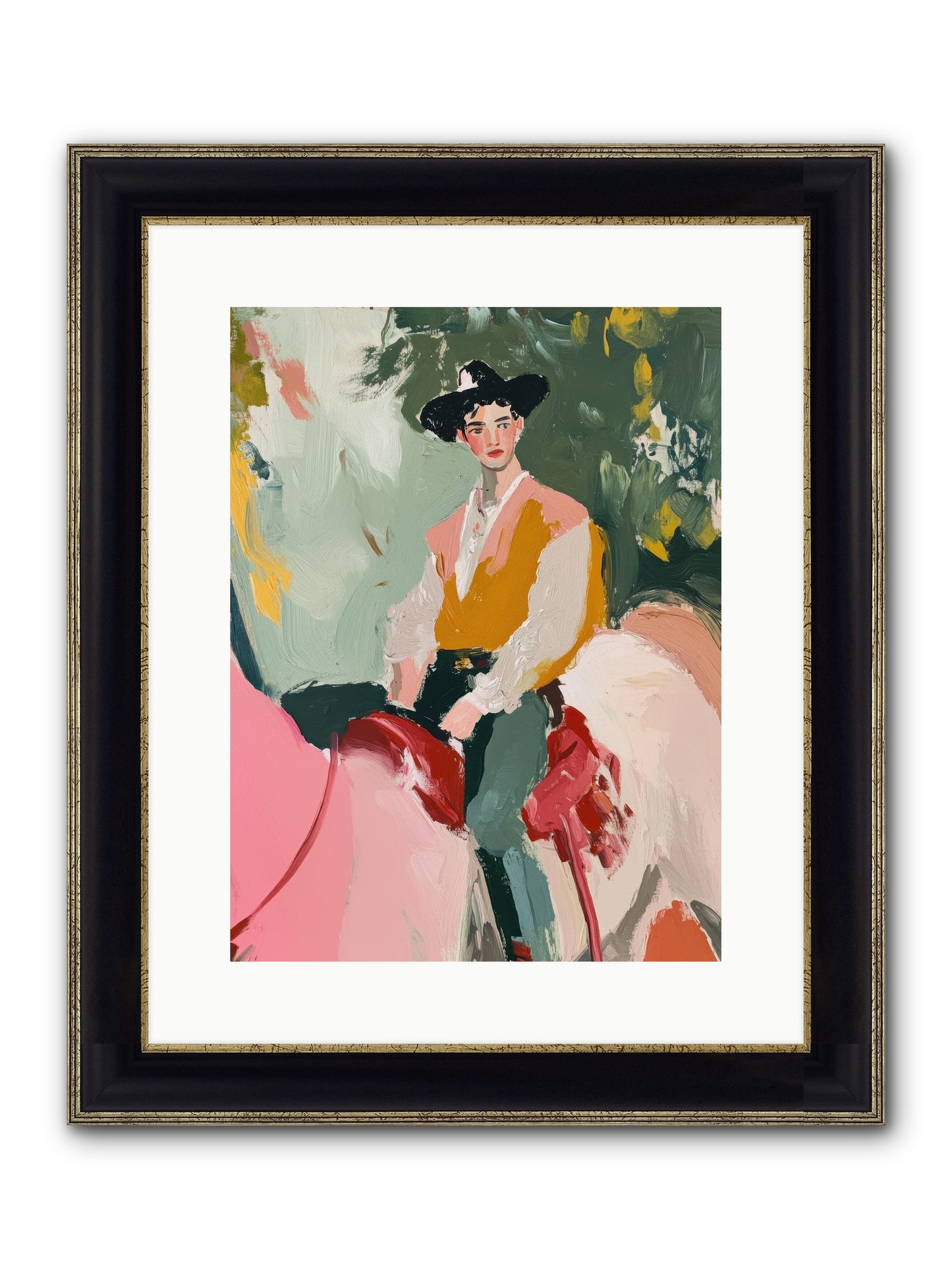Rawhide Cartographer Framed Print - Black & Gold 12x16