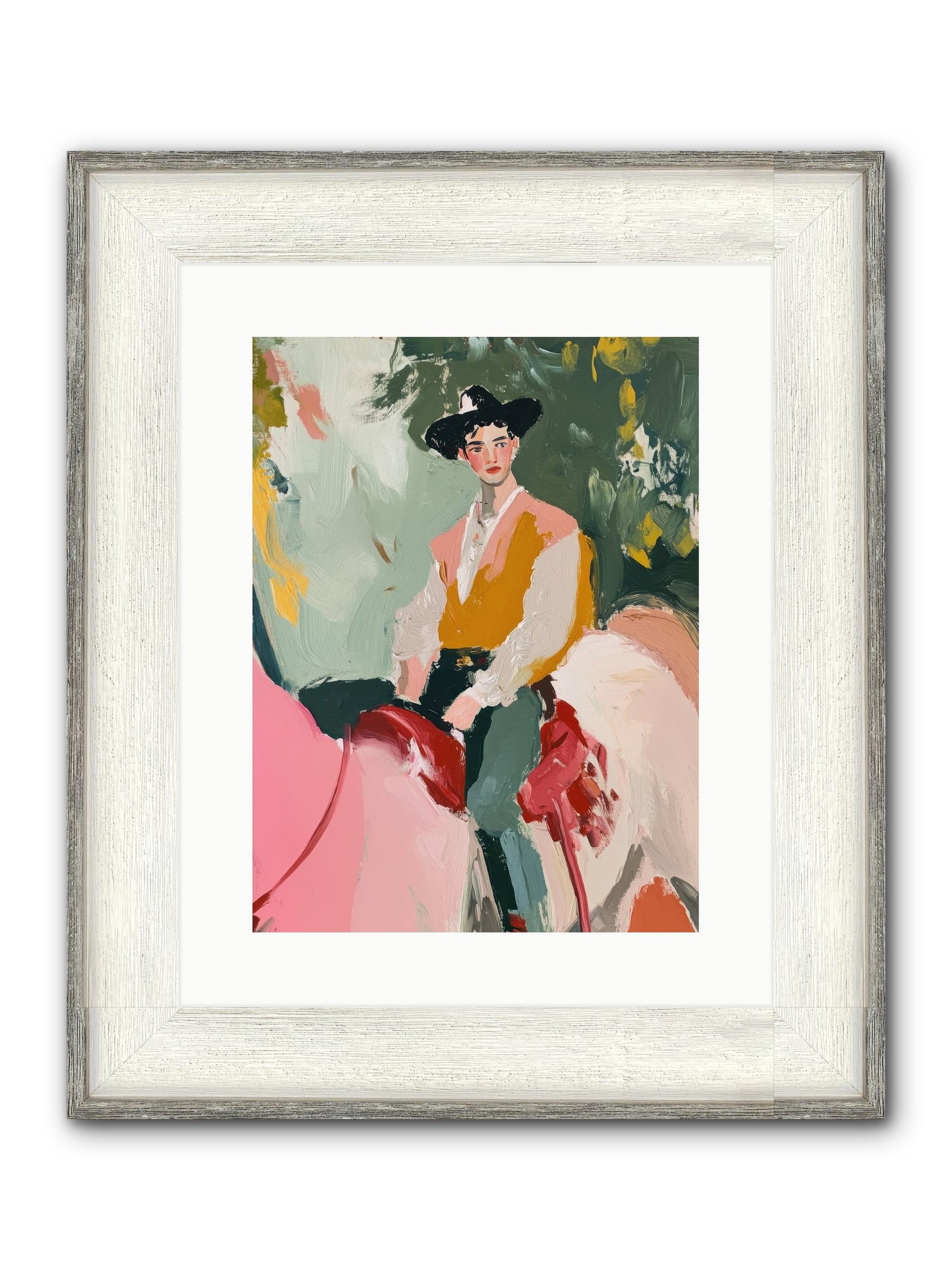 Rawhide Cartographer Framed Print - Driftwood White 12x16
