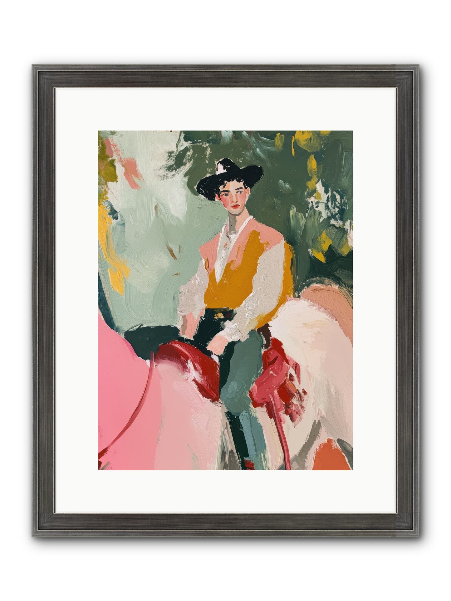 Rawhide Cartographer Framed Print - Slimwoods Black/Silver 12x16