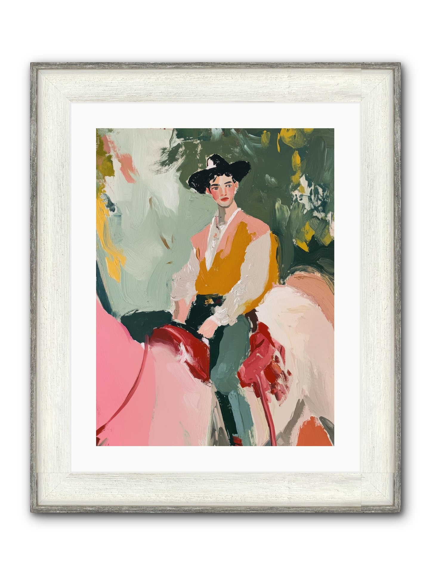 Rawhide Cartographer Framed Print - Driftwood White 18x24