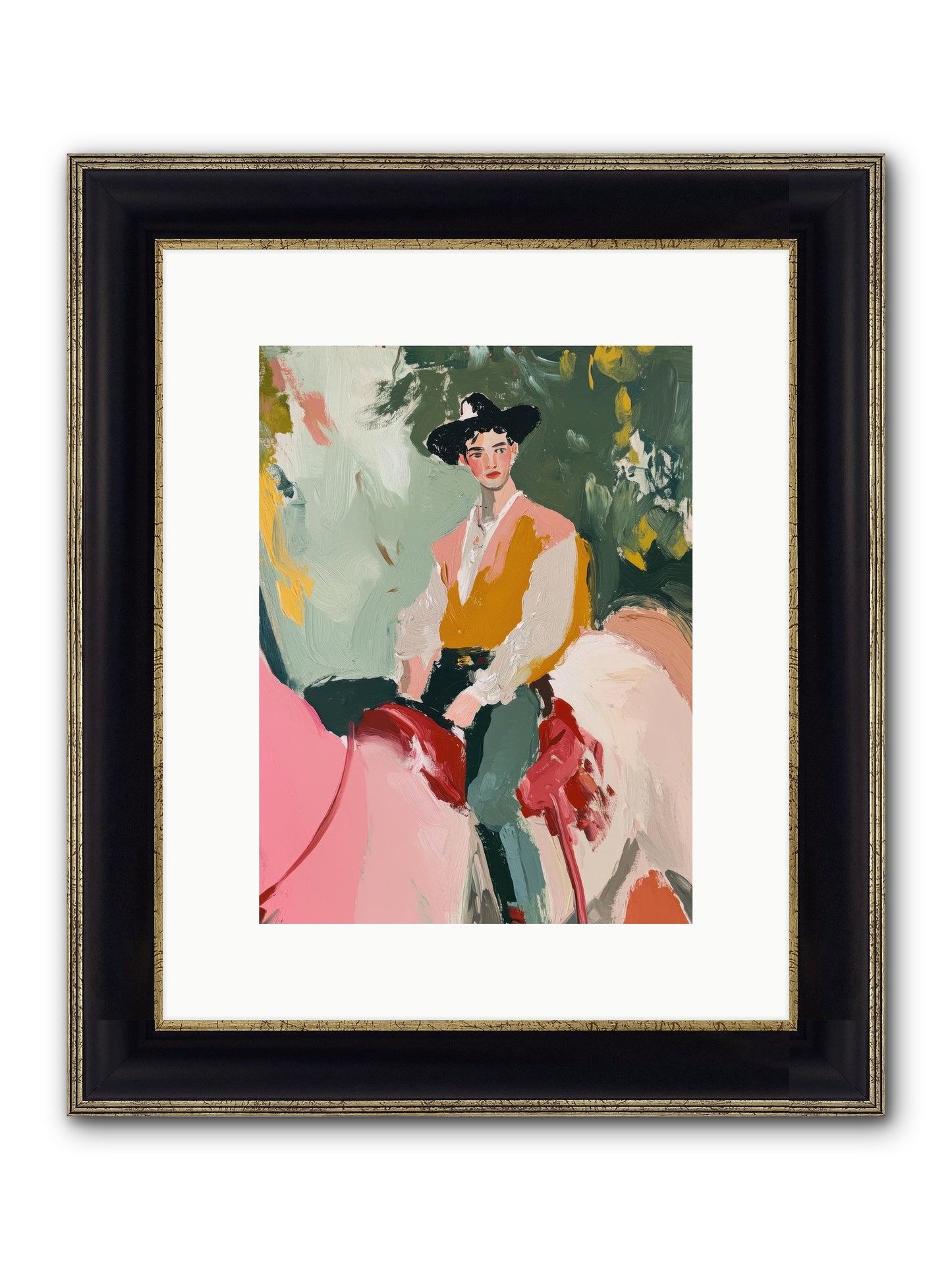 Rawhide Cartographer Framed Print - Black & Gold 9x12