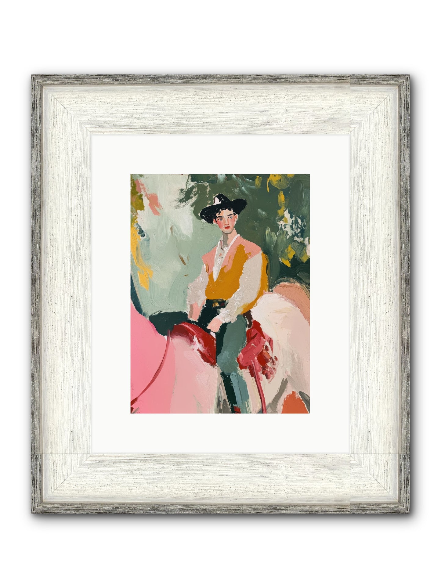 Rawhide Cartographer Framed Print - Driftwood White 9x12