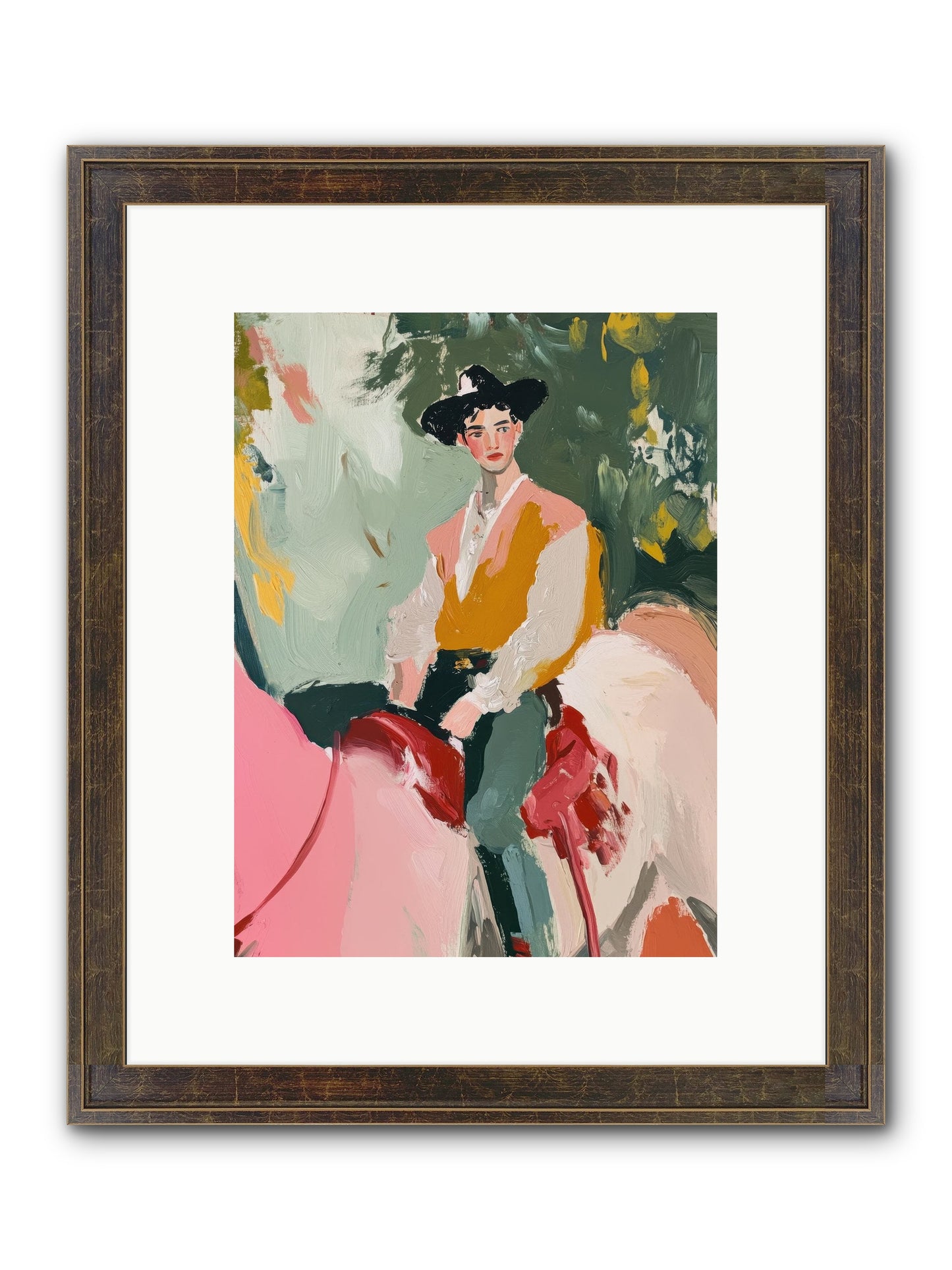 Rawhide Cartographer Framed Print - Slimwoods Black/Gold 9x12