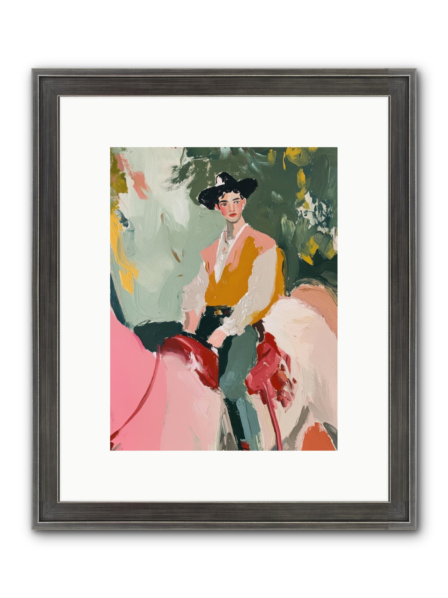 Rawhide Cartographer Framed Print - Slimwoods Black/Silver 9x12
