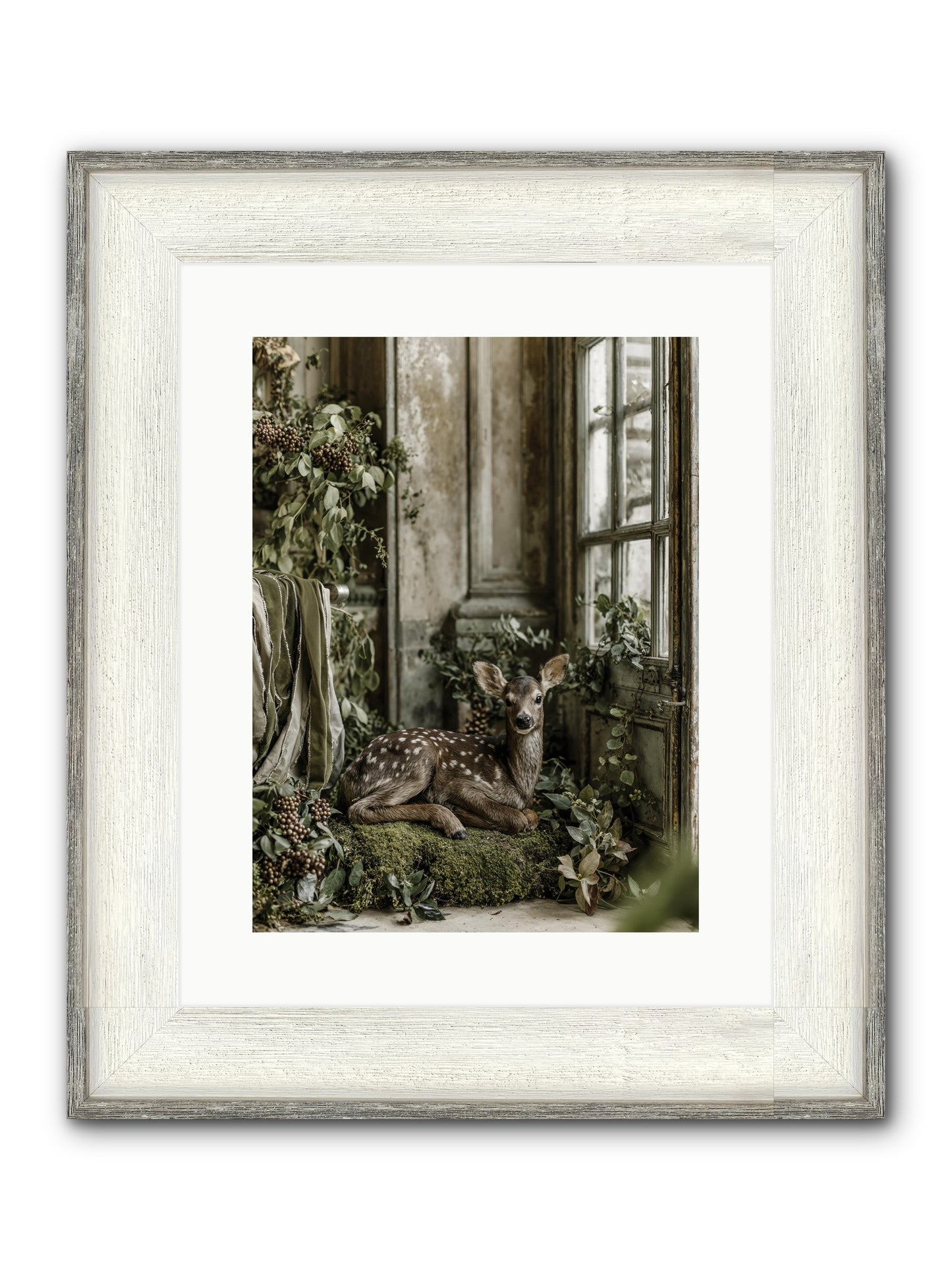 Reason Enough Framed Print - Driftwood White 12x16