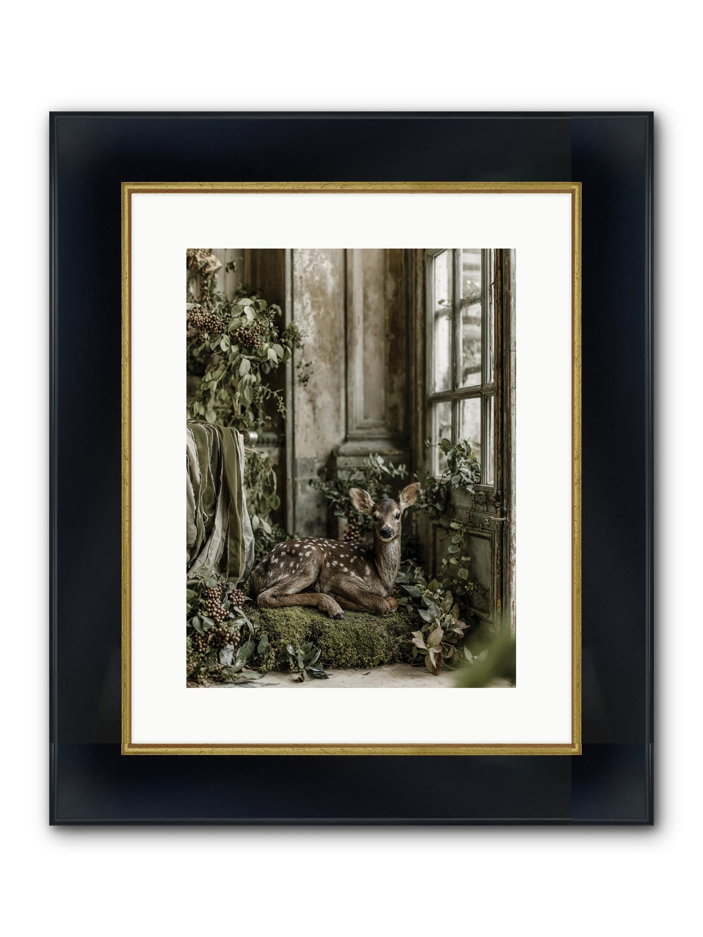 Reason Enough Framed Print - Wide Black w/Gold 12x16