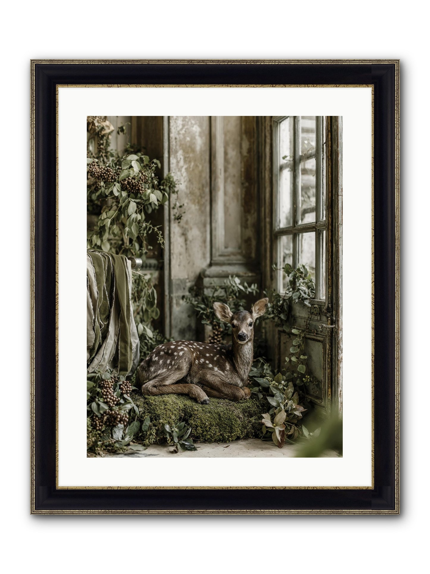 Reason Enough Framed Print - Black & Gold 18x24