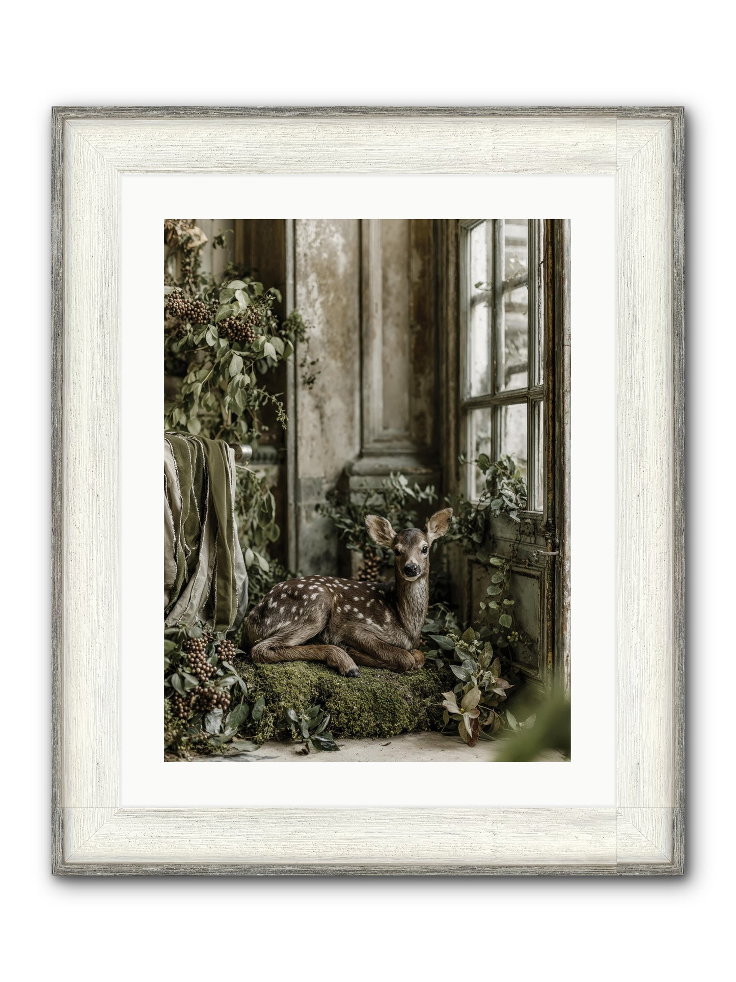 Reason Enough Framed Print - Driftwood White 18x24
