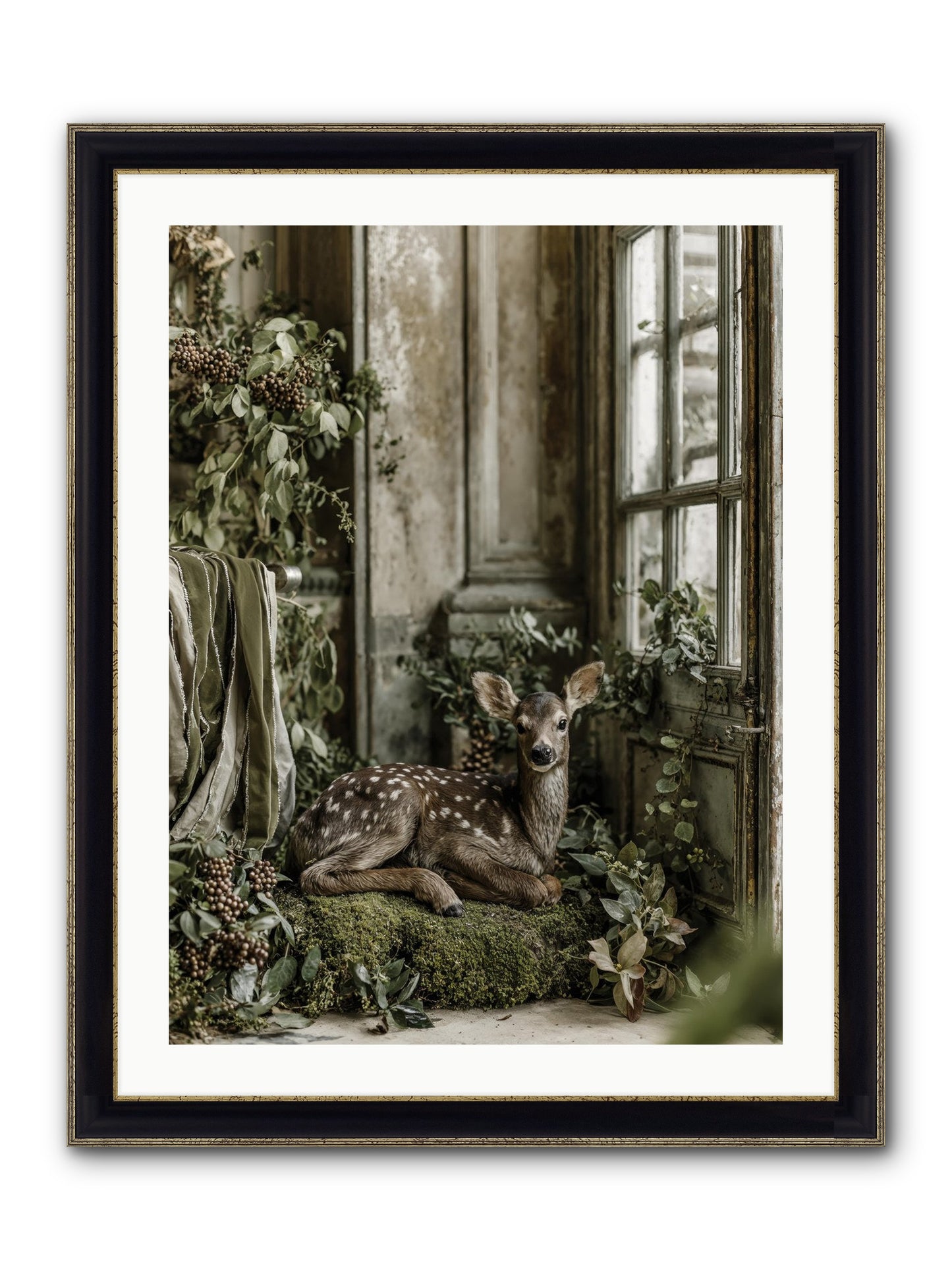 Reason Enough Framed Print - Black & Gold 24x32