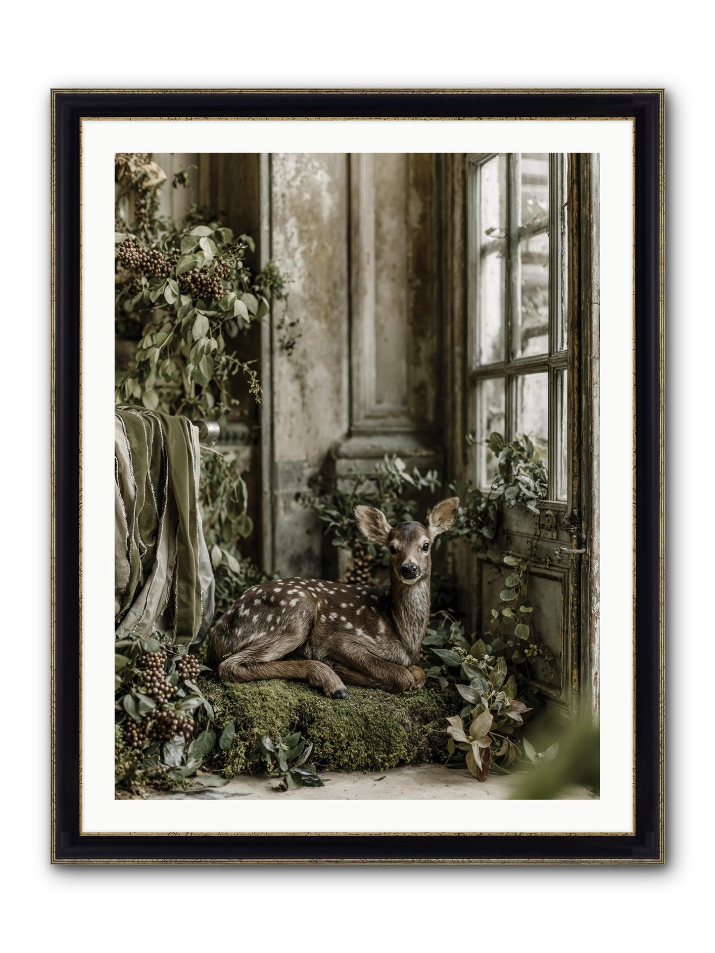 Reason Enough Framed Print - Black & Gold 30x40