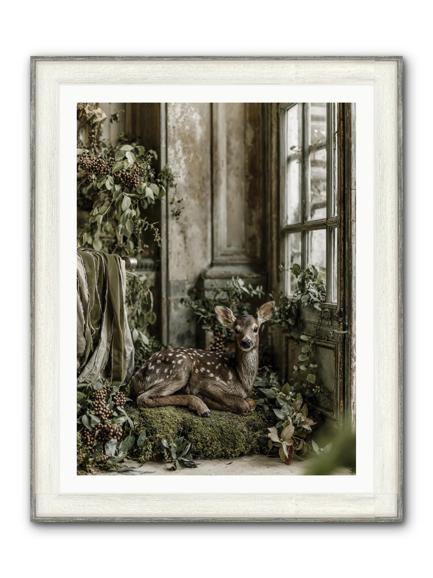 Reason Enough Framed Print - Driftwood White 30x40