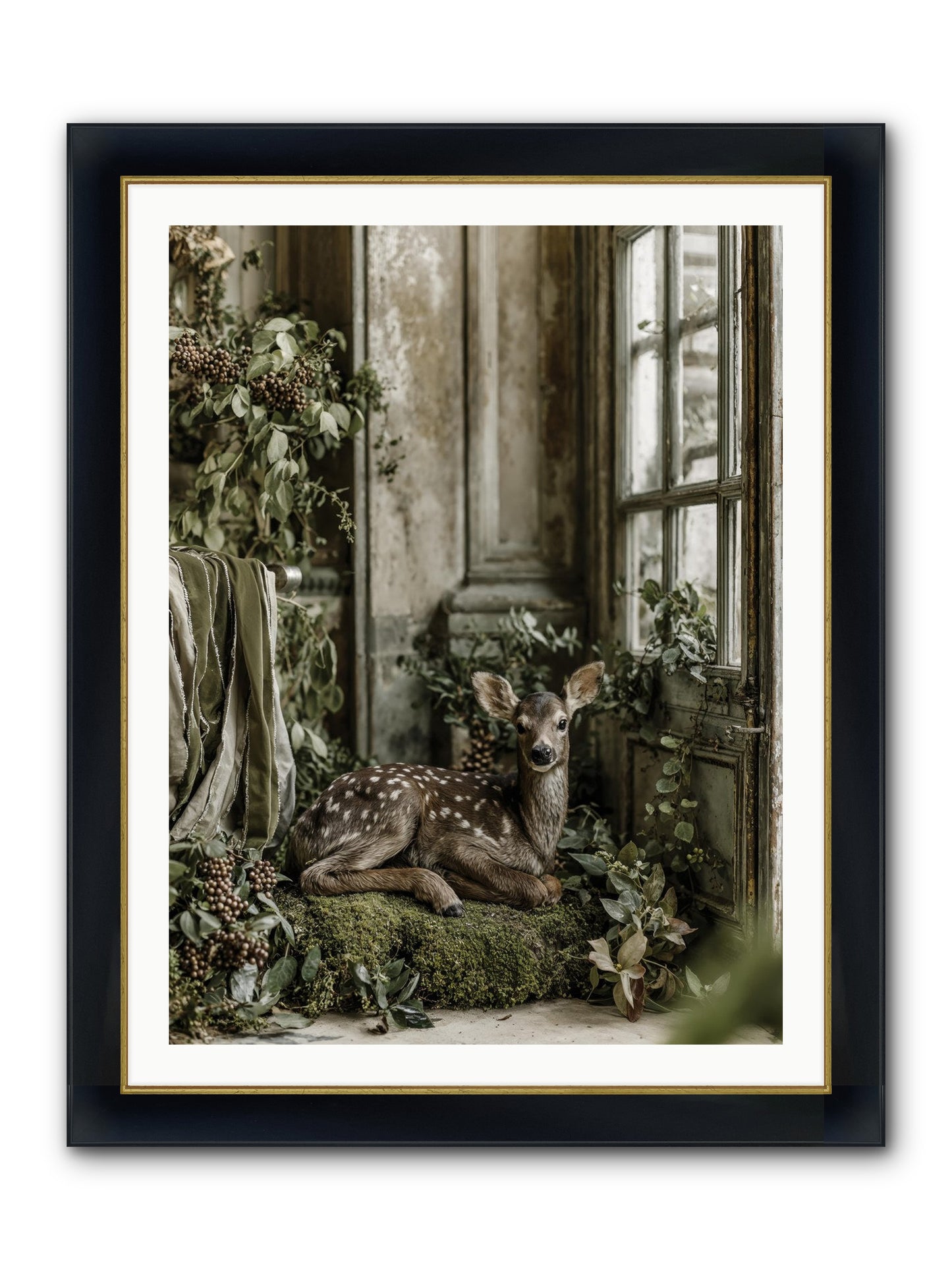 Reason Enough Framed Print - Wide Black w/Gold 30x40