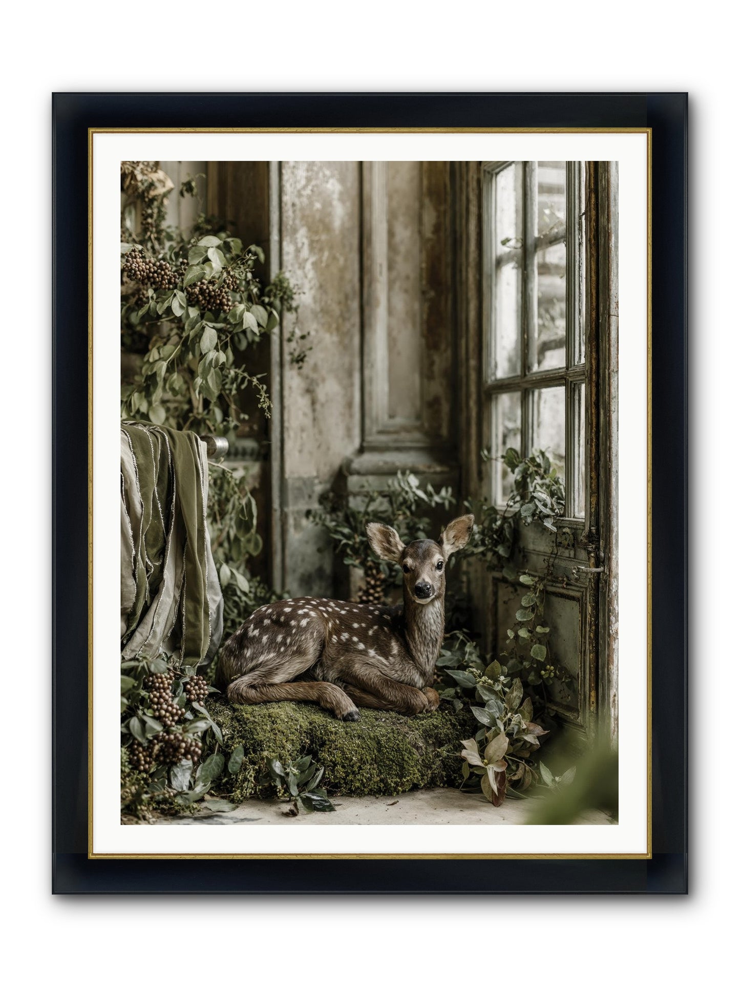 Reason Enough Framed Print - Wide Black w/Gold 36x48