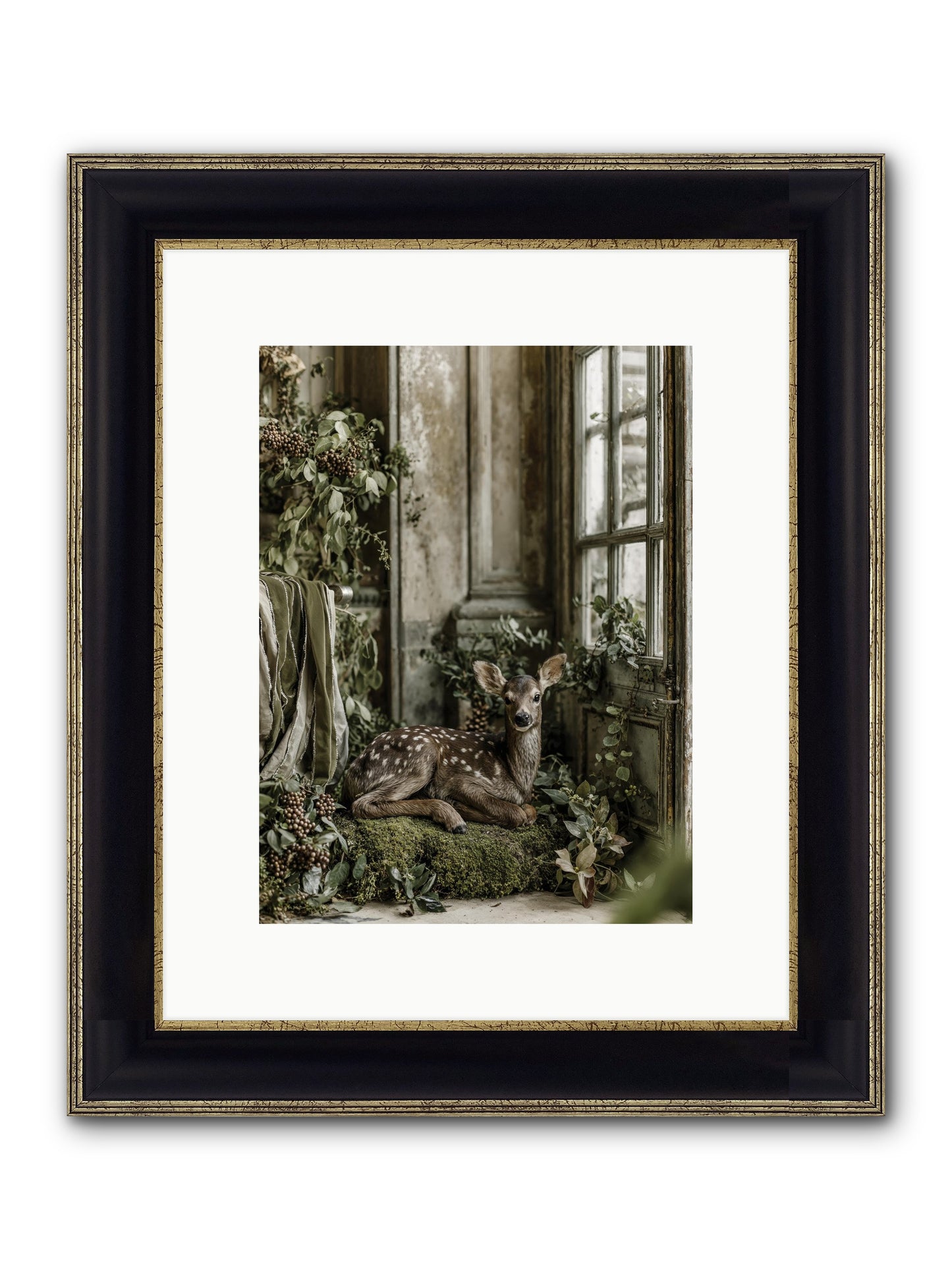 Reason Enough Framed Print - Black & Gold 9x12