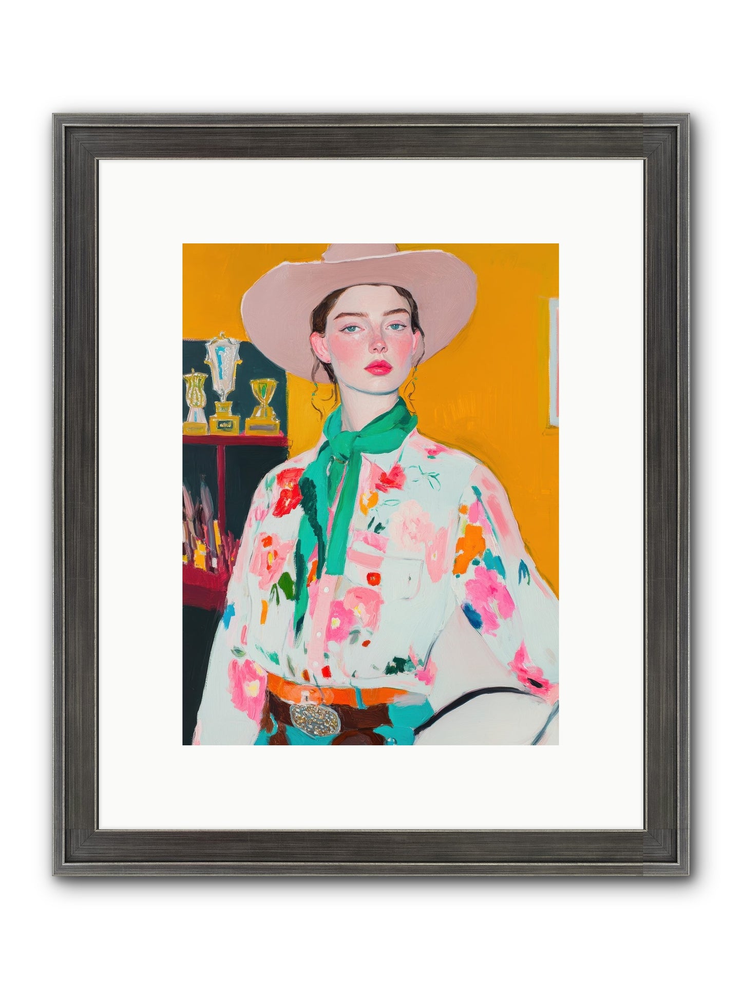 Rebel Rider Framed Print - Slimwoods Black/Silver 9x12