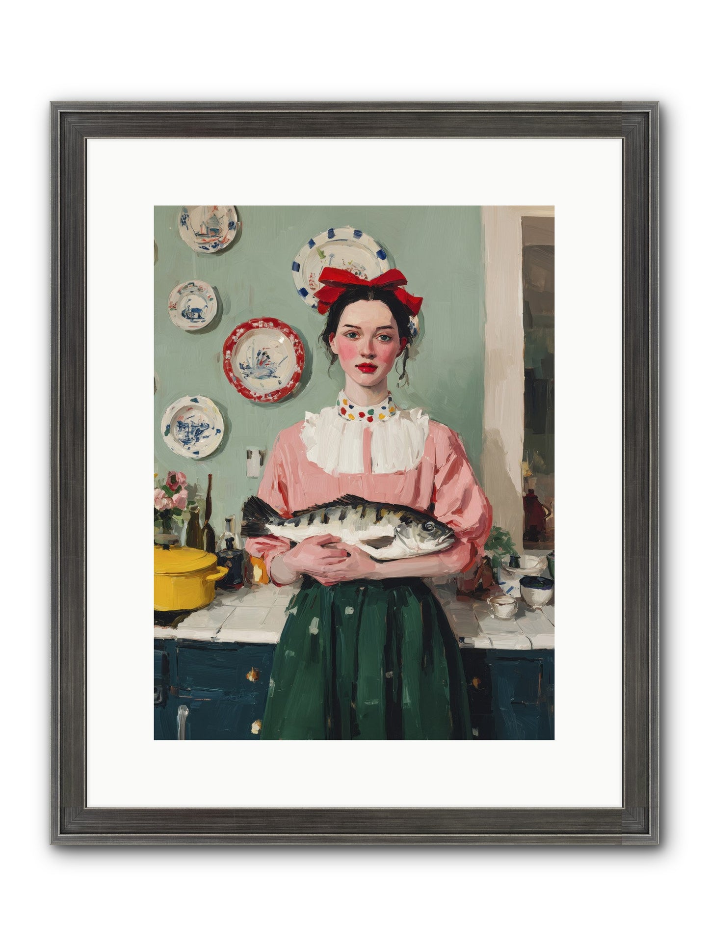 Recipe Rebellion Framed Print - Slimwoods Black/Silver 12x16