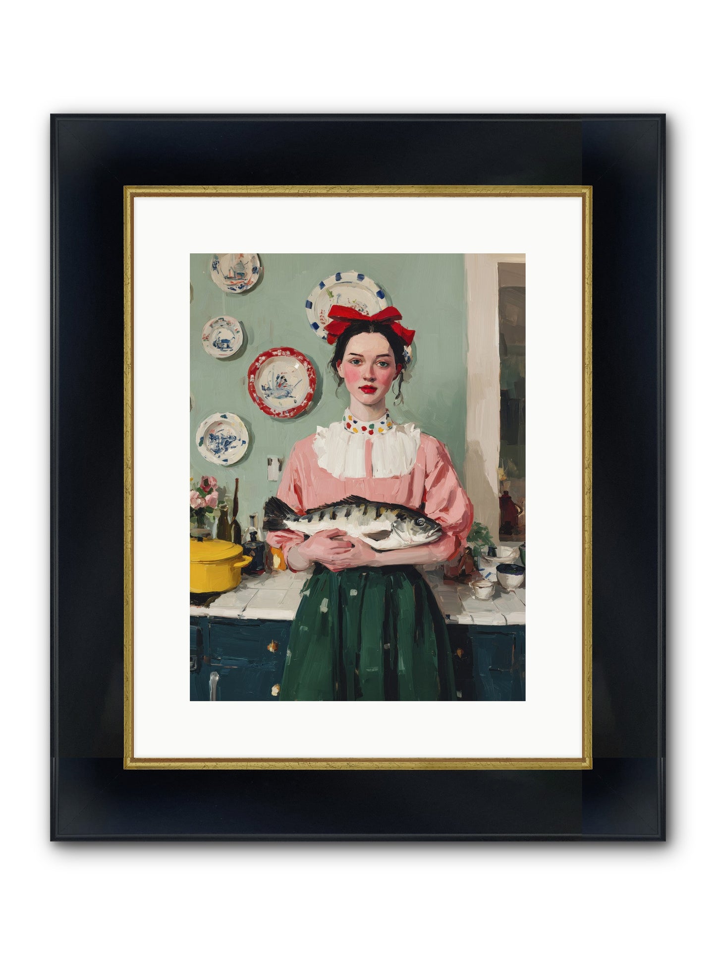 Recipe Rebellion Framed Print - Wide Black w/Gold 12x16