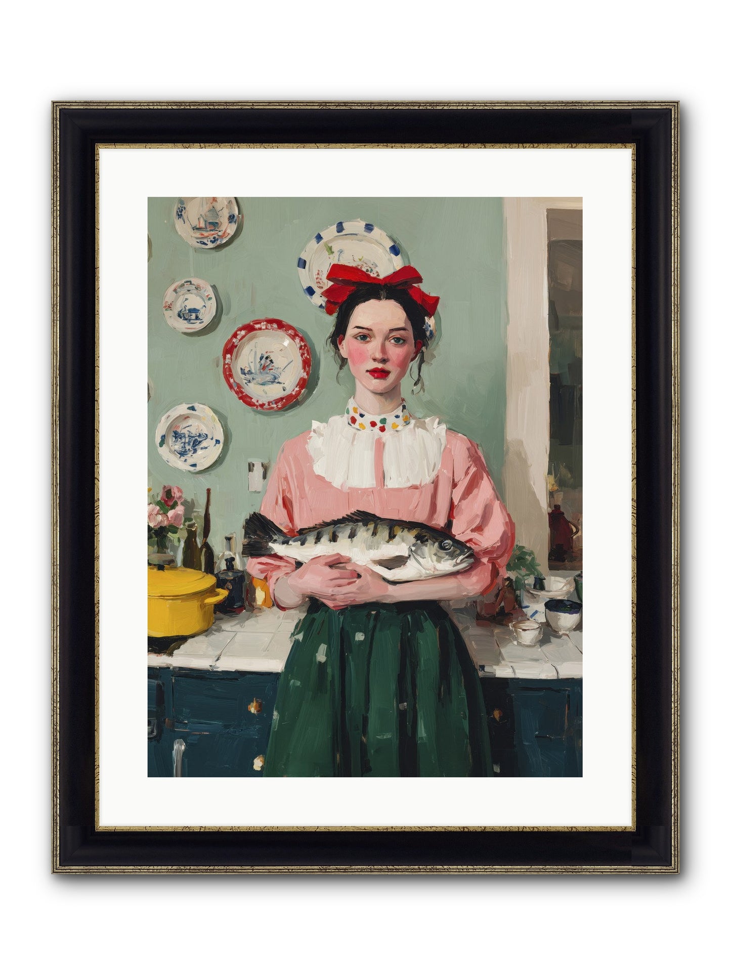 Recipe Rebellion Framed Print - Black & Gold 18x24