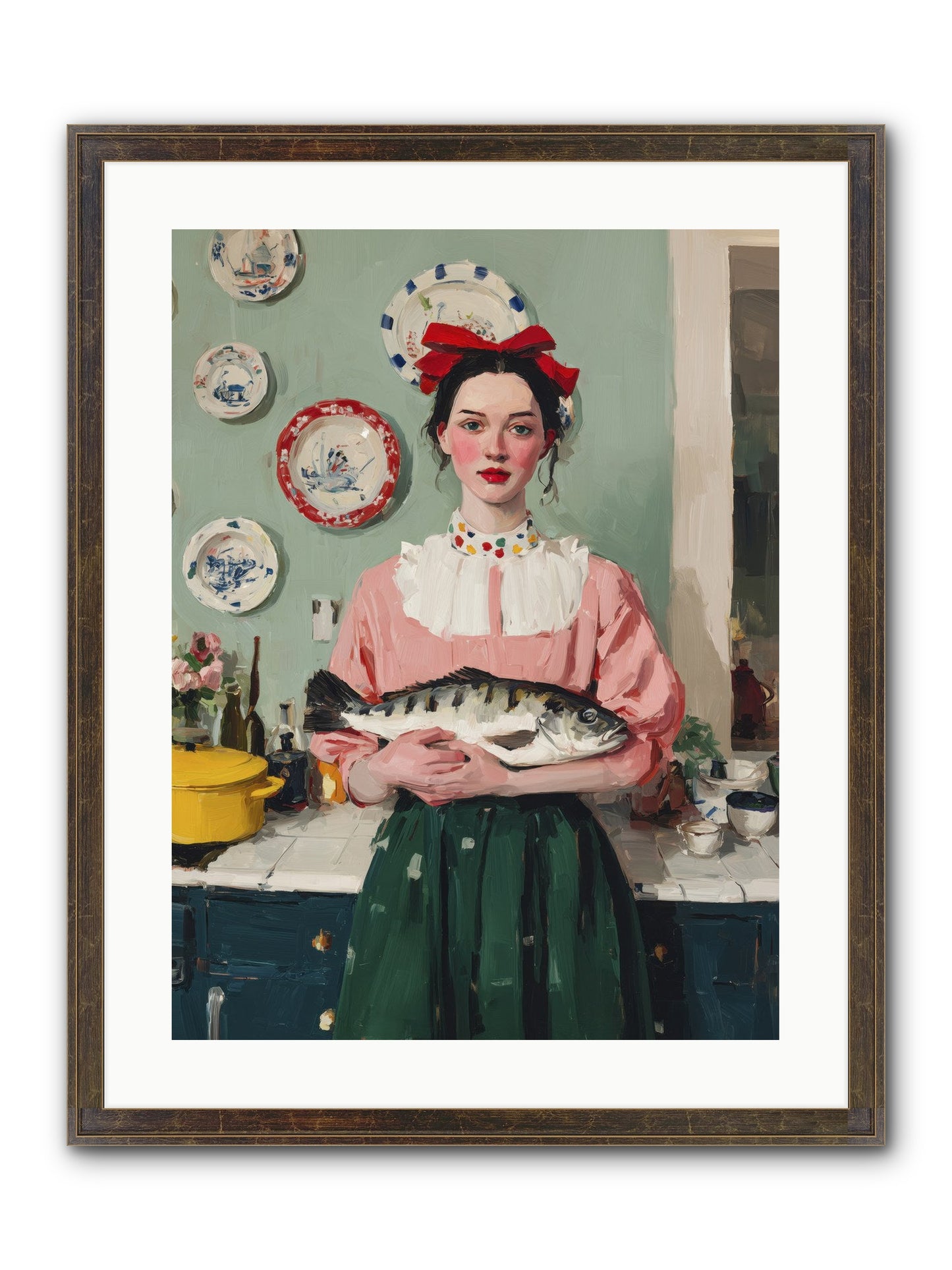 Recipe Rebellion Framed Print - Slimwoods Black/Gold 18x24