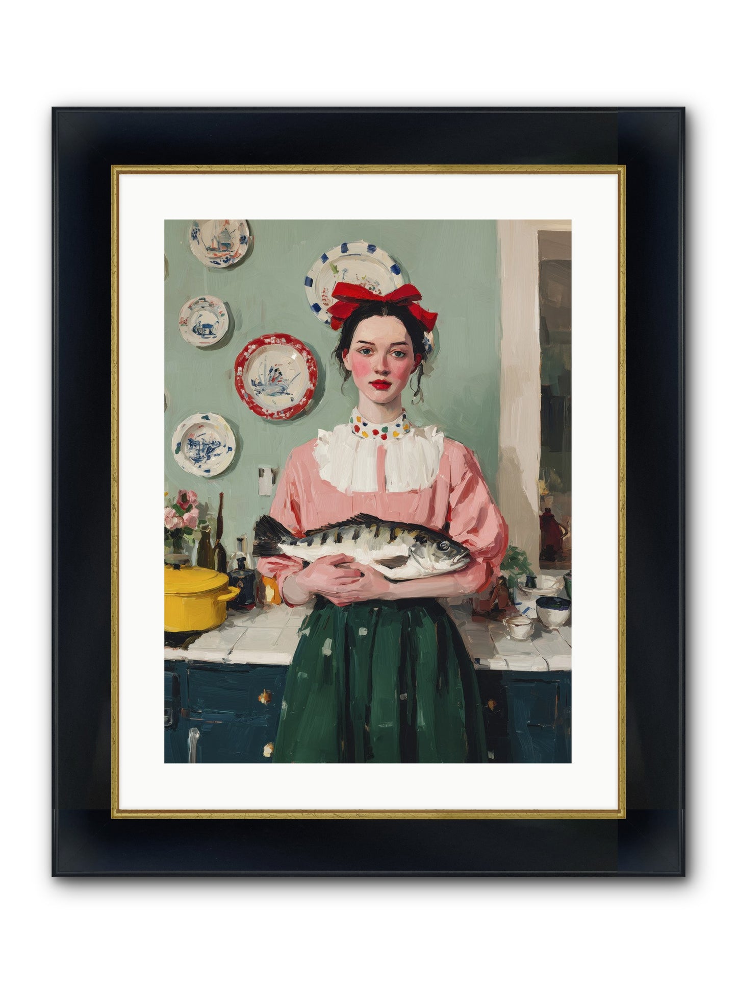 Recipe Rebellion Framed Print - Wide Black w/Gold 18x24