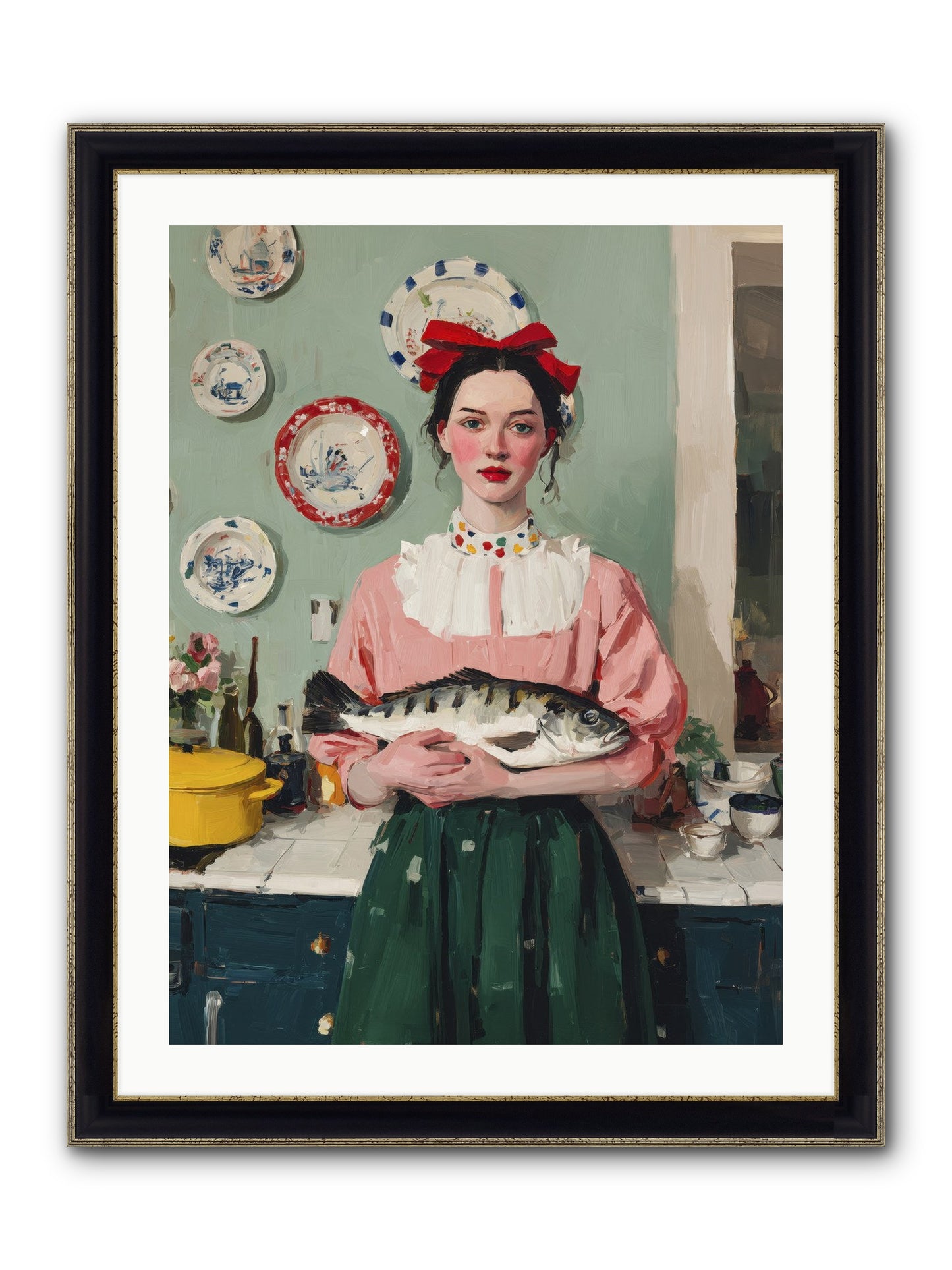 Recipe Rebellion Framed Print - Black & Gold 24x32