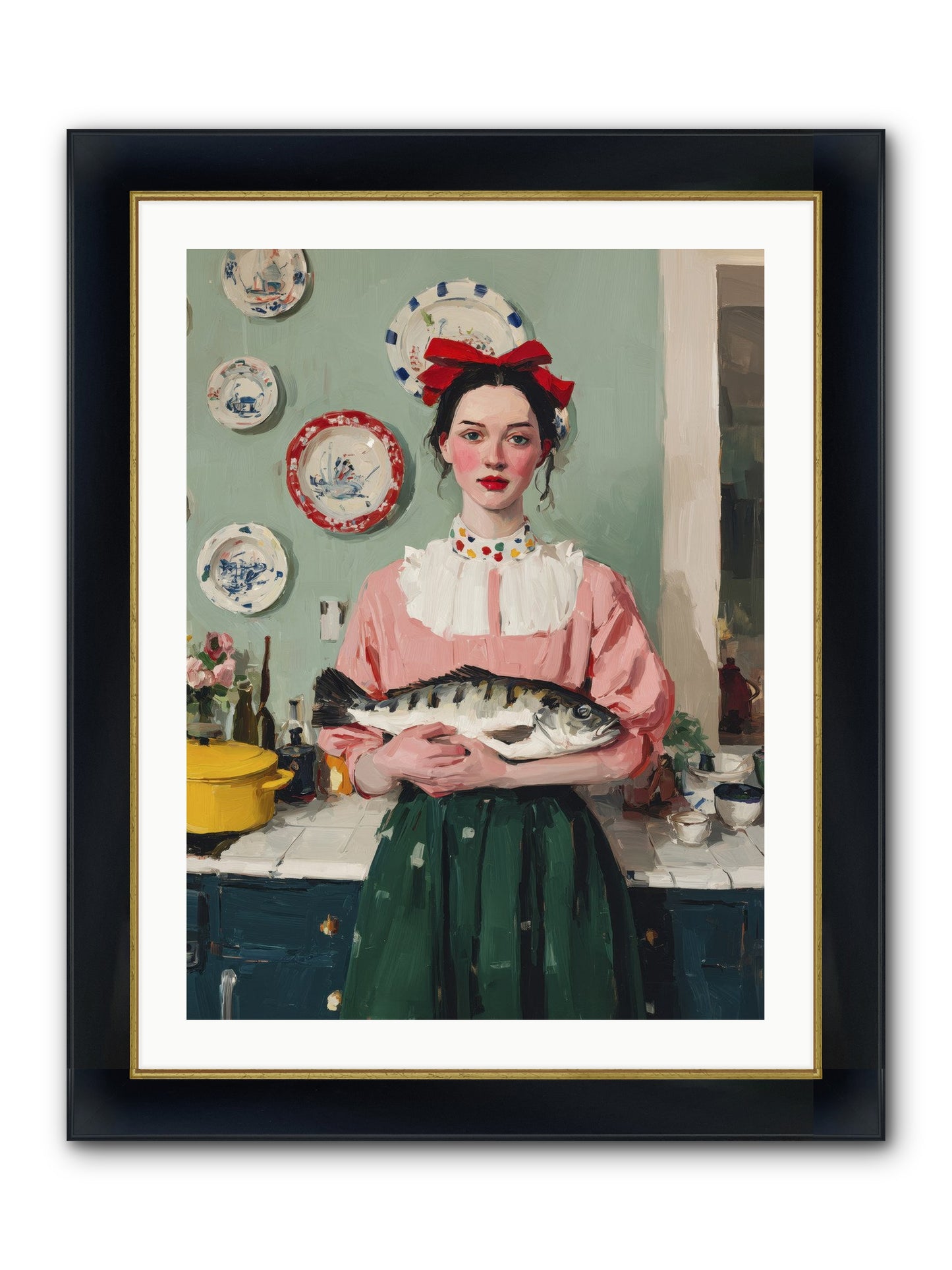 Recipe Rebellion Framed Print - Wide Black w/Gold 24x32