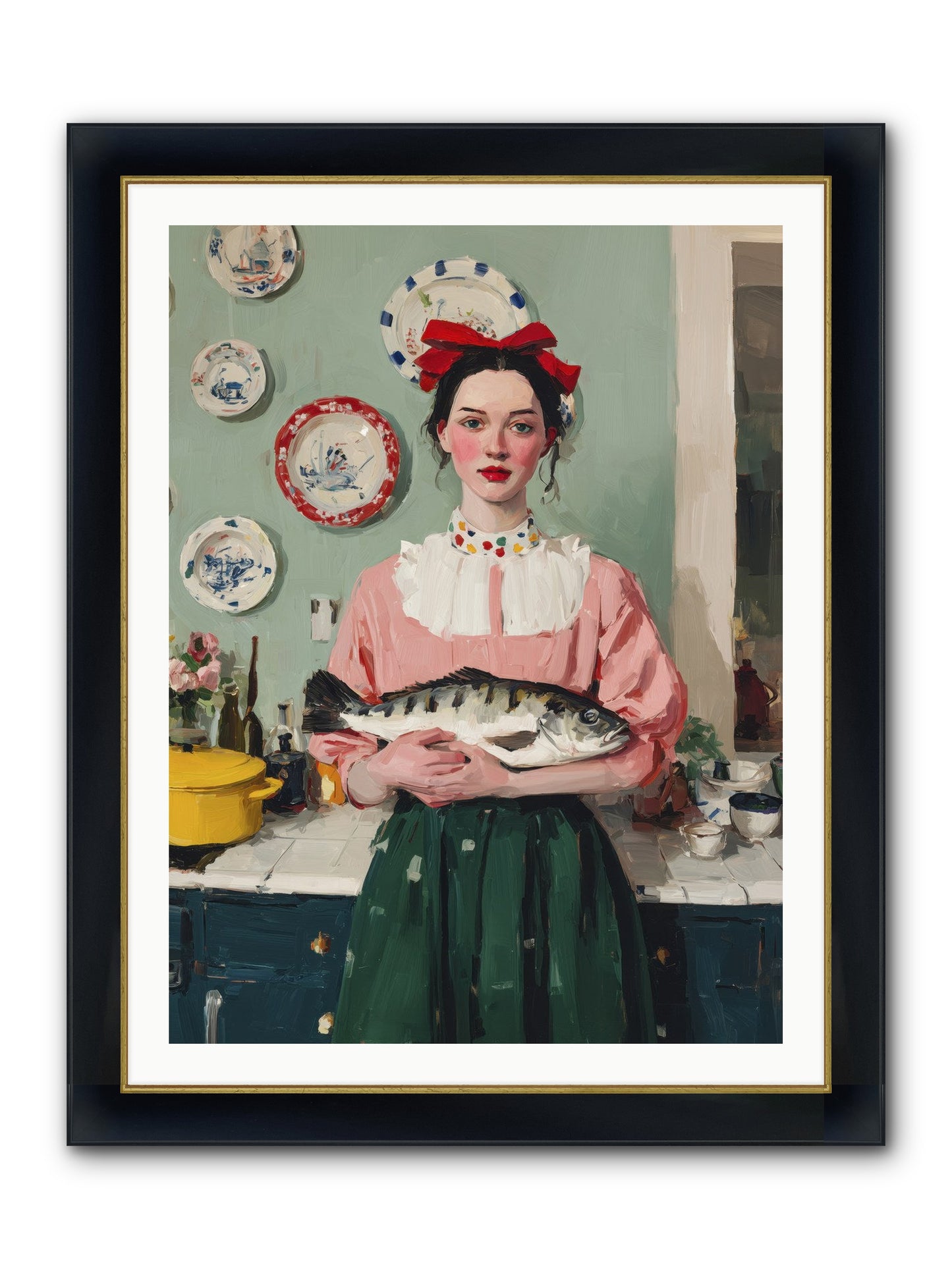 Recipe Rebellion Framed Print - Wide Black w/Gold 30x40