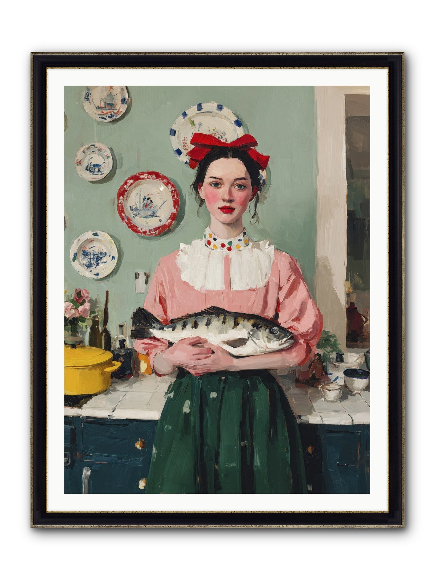 Recipe Rebellion Framed Print - Black & Gold 36x48