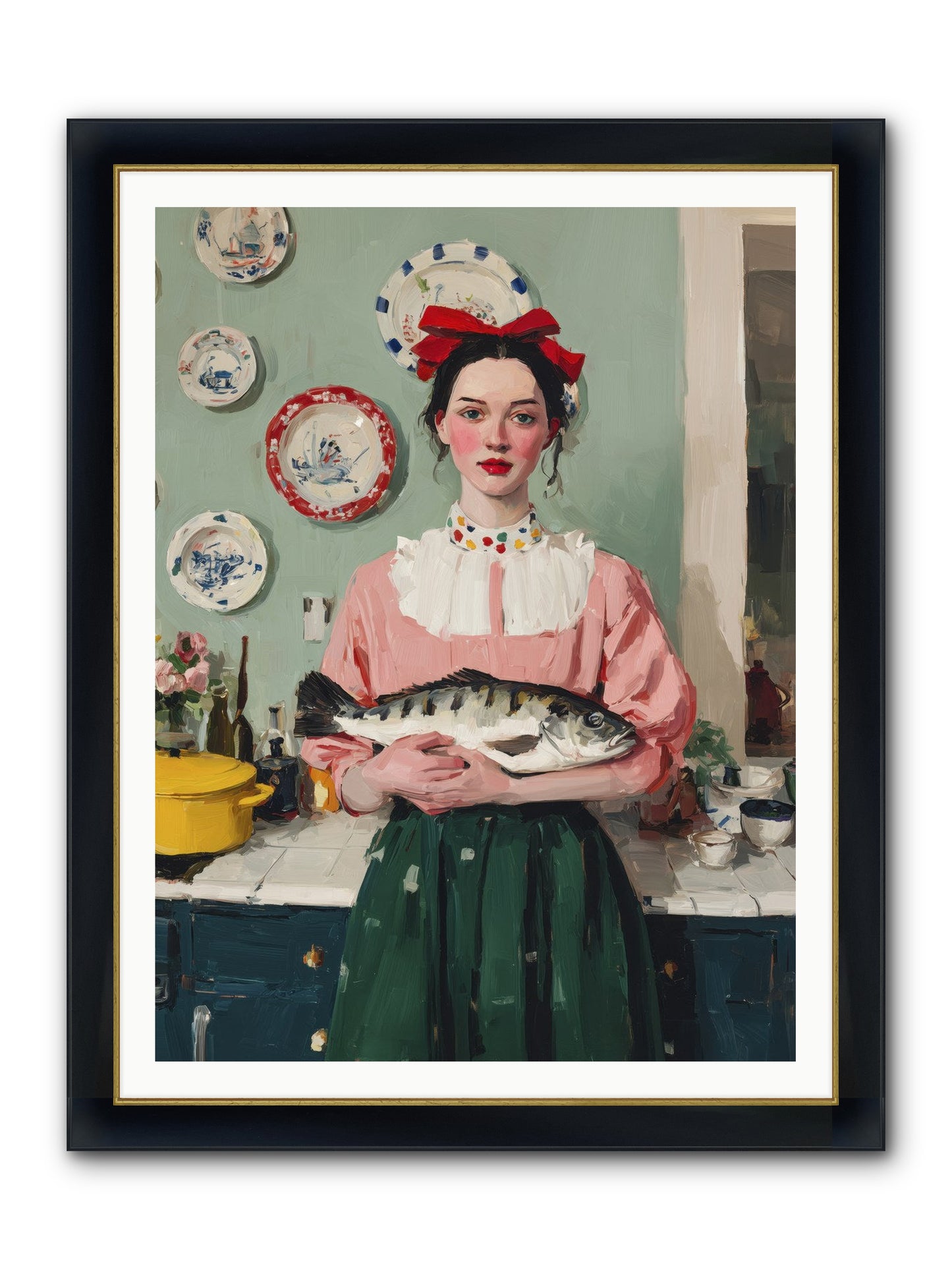 Recipe Rebellion Framed Print - Wide Black w/Gold 36x48