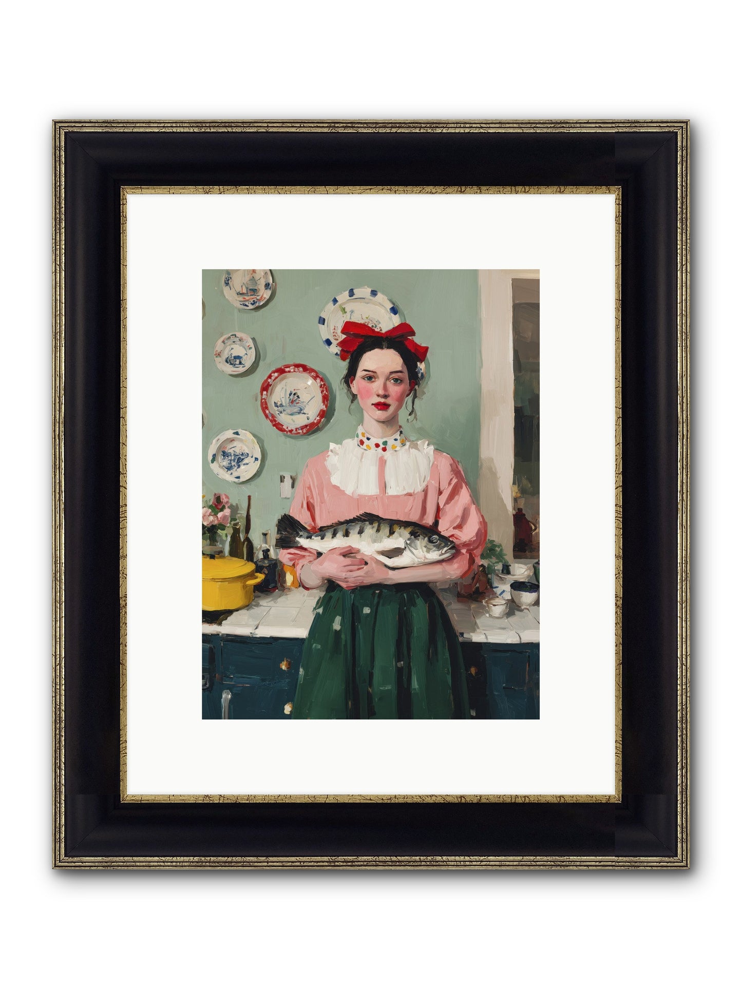Recipe Rebellion Framed Print - Black & Gold 9x12