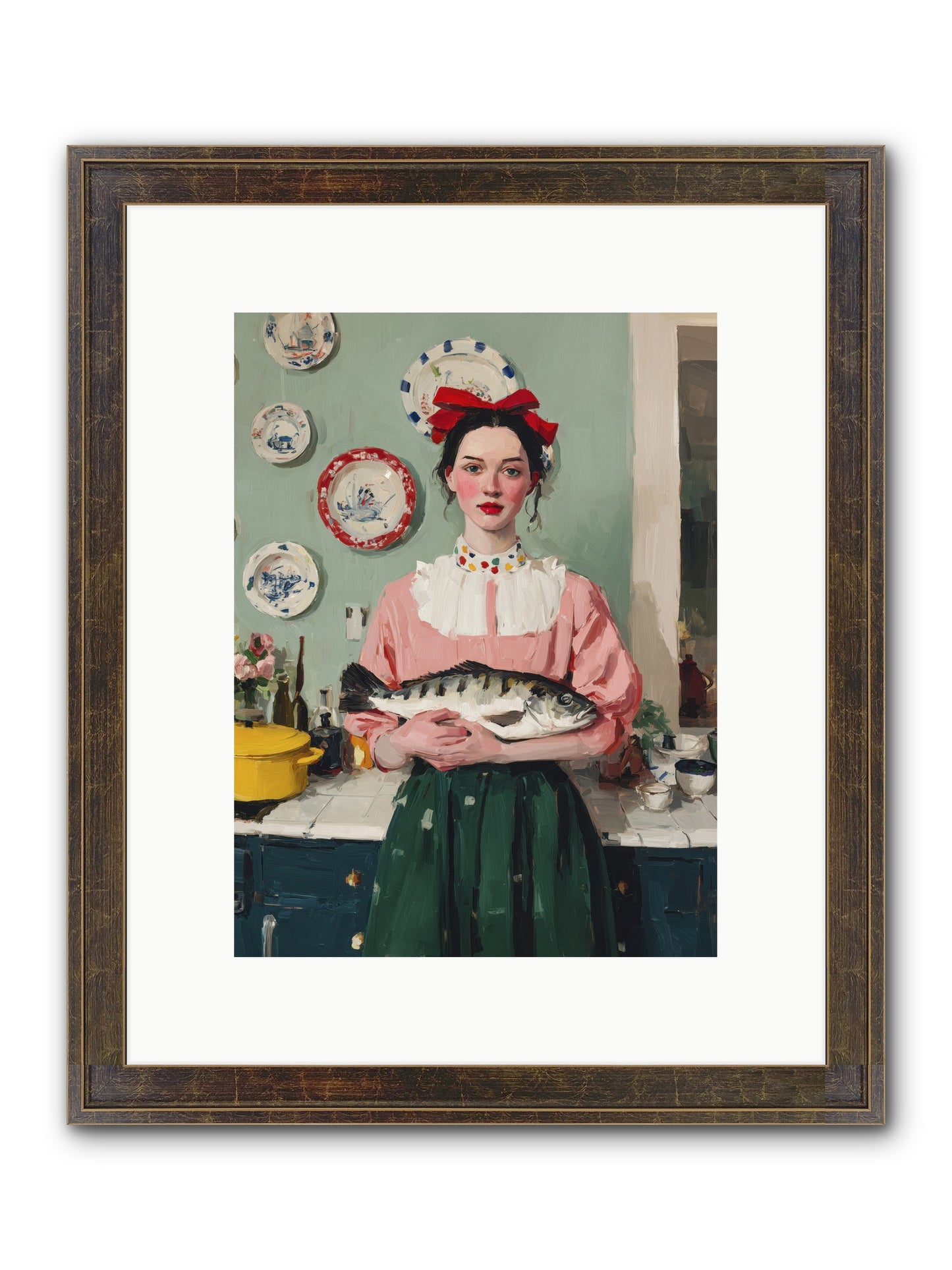 Recipe Rebellion Framed Print - Slimwoods Black/Gold 9x12