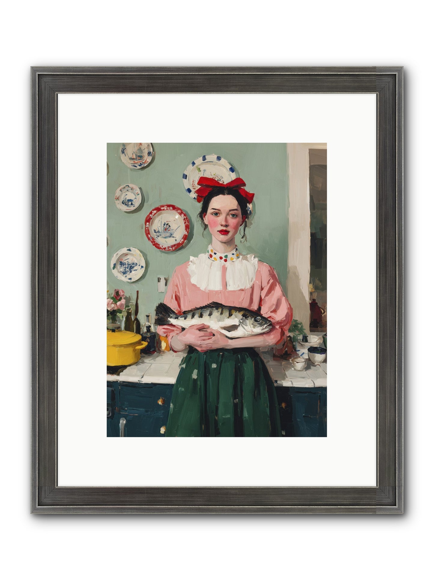 Recipe Rebellion Framed Print - Slimwoods Black/Silver 9x12