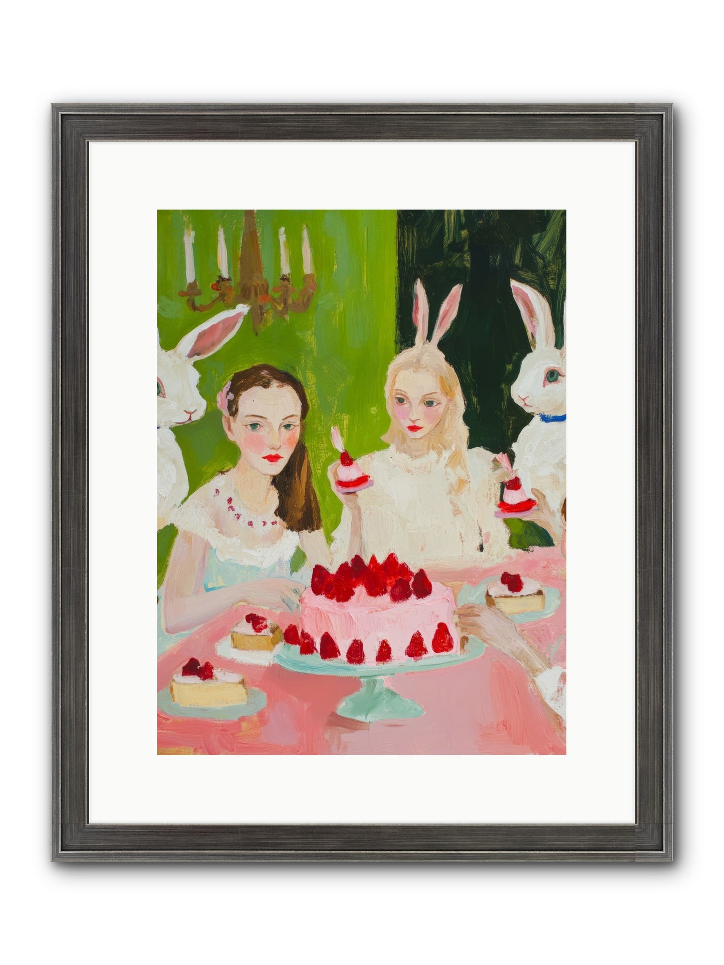 Red Fruit Dreamed Forever Framed Print - Slimwoods Black/Silver 12x16