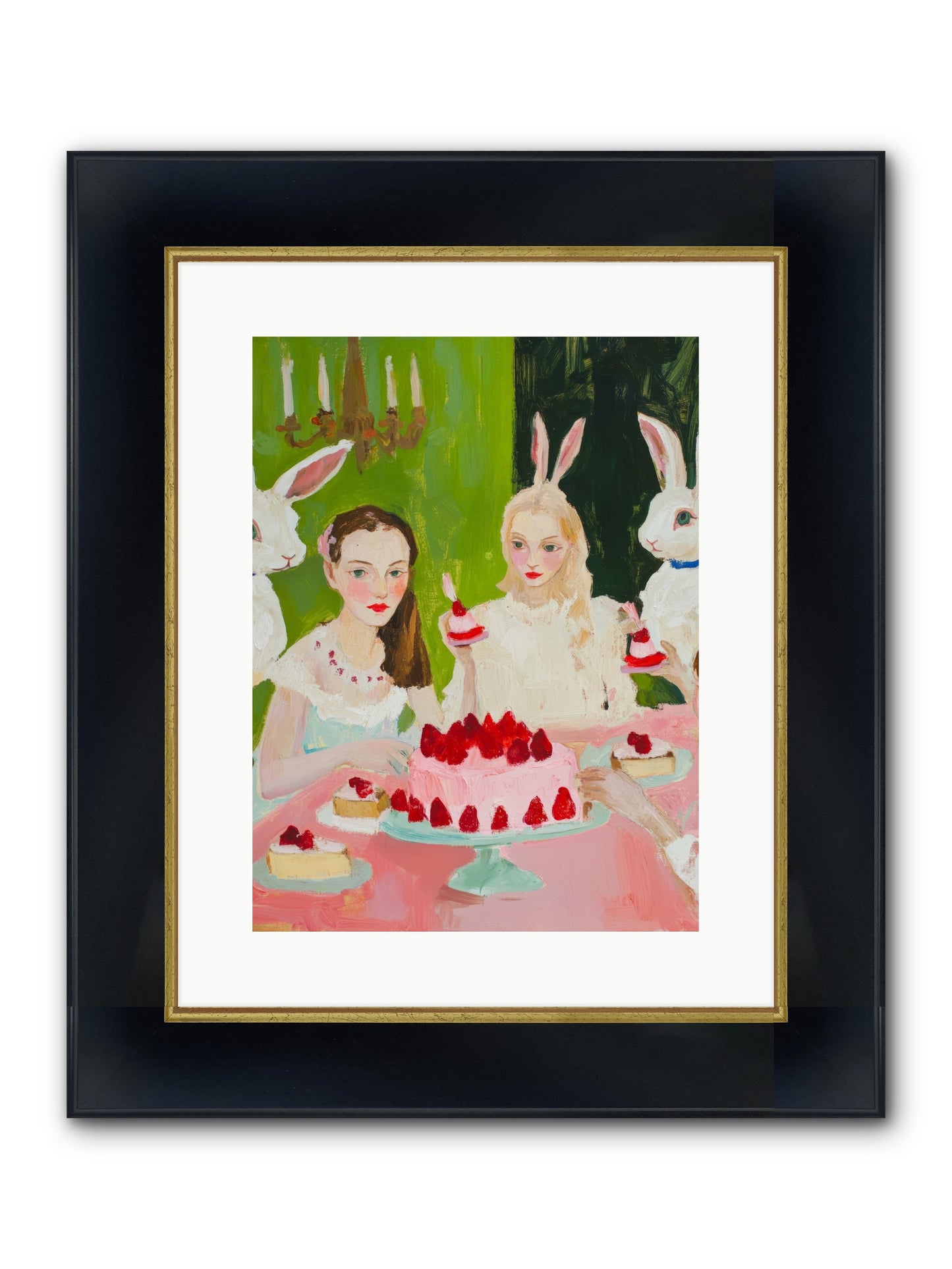 Red Fruit Dreamed Forever Framed Print - Wide Black w/Gold 12x16