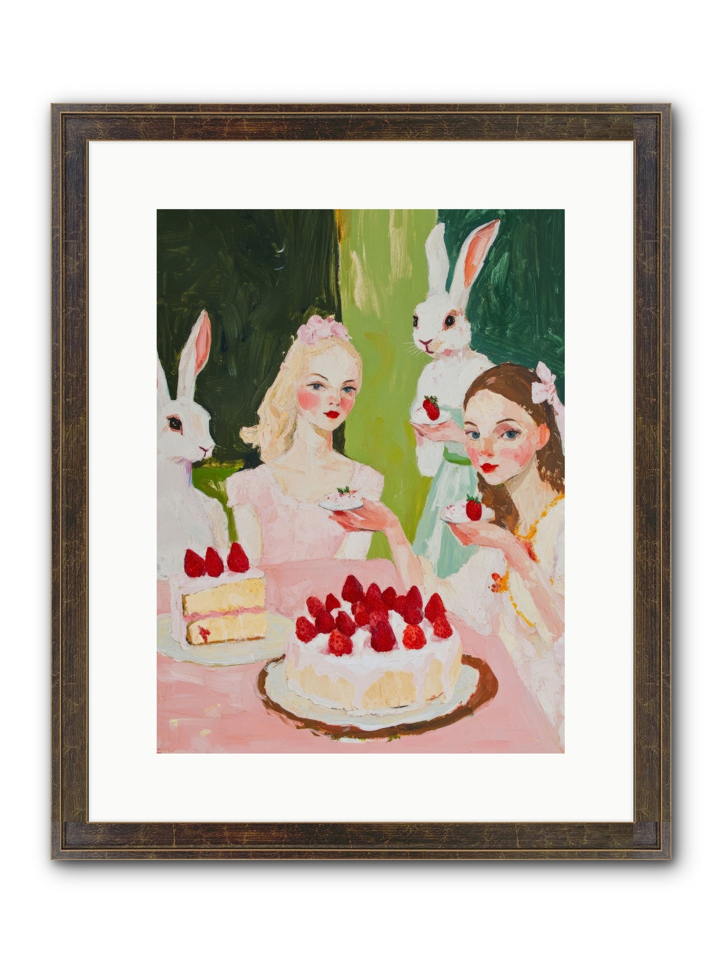 Red Fruit Dreamed Forever No.3 Framed Print - Slimwoods Black/Gold 12x16
