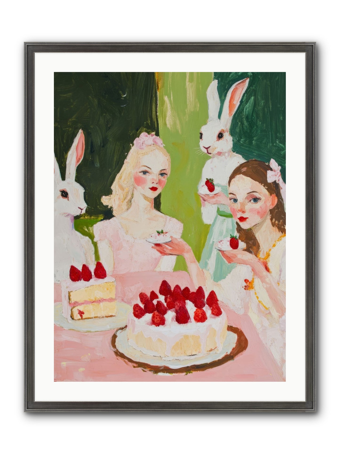 Red Fruit Dreamed Forever No.3 Framed Print - Slimwoods Black/Silver 24x32