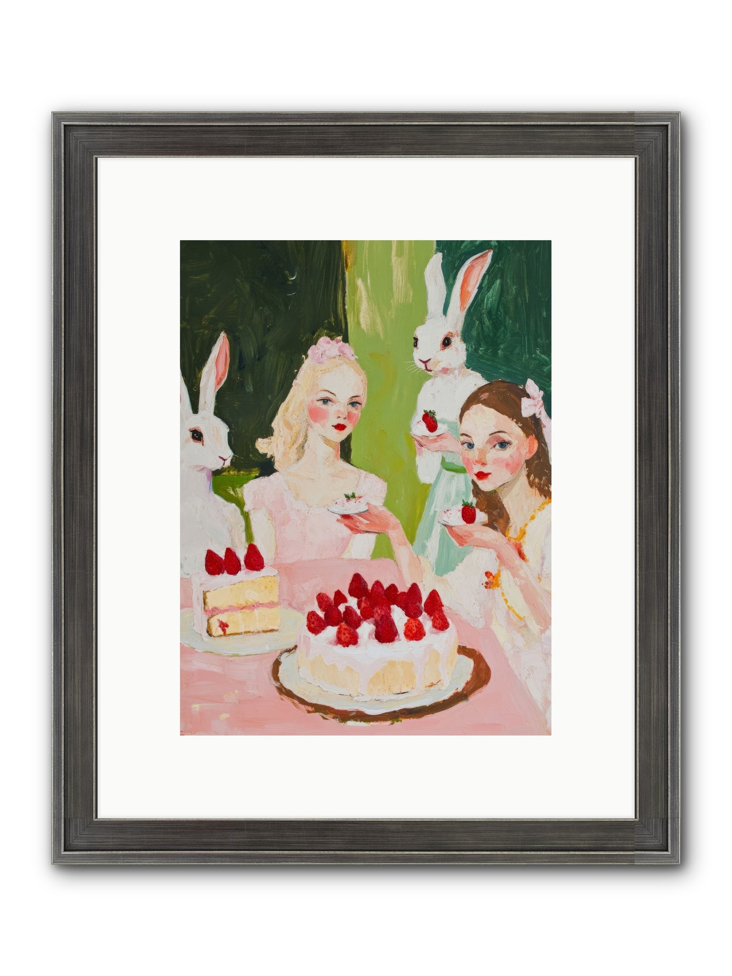 Red Fruit Dreamed Forever No.3 Framed Print - Slimwoods Black/Silver 9x12