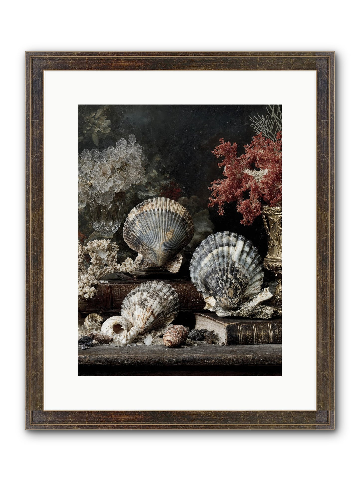 Reef's Royal Court Framed Print - Slimwoods Black/Gold 12x16