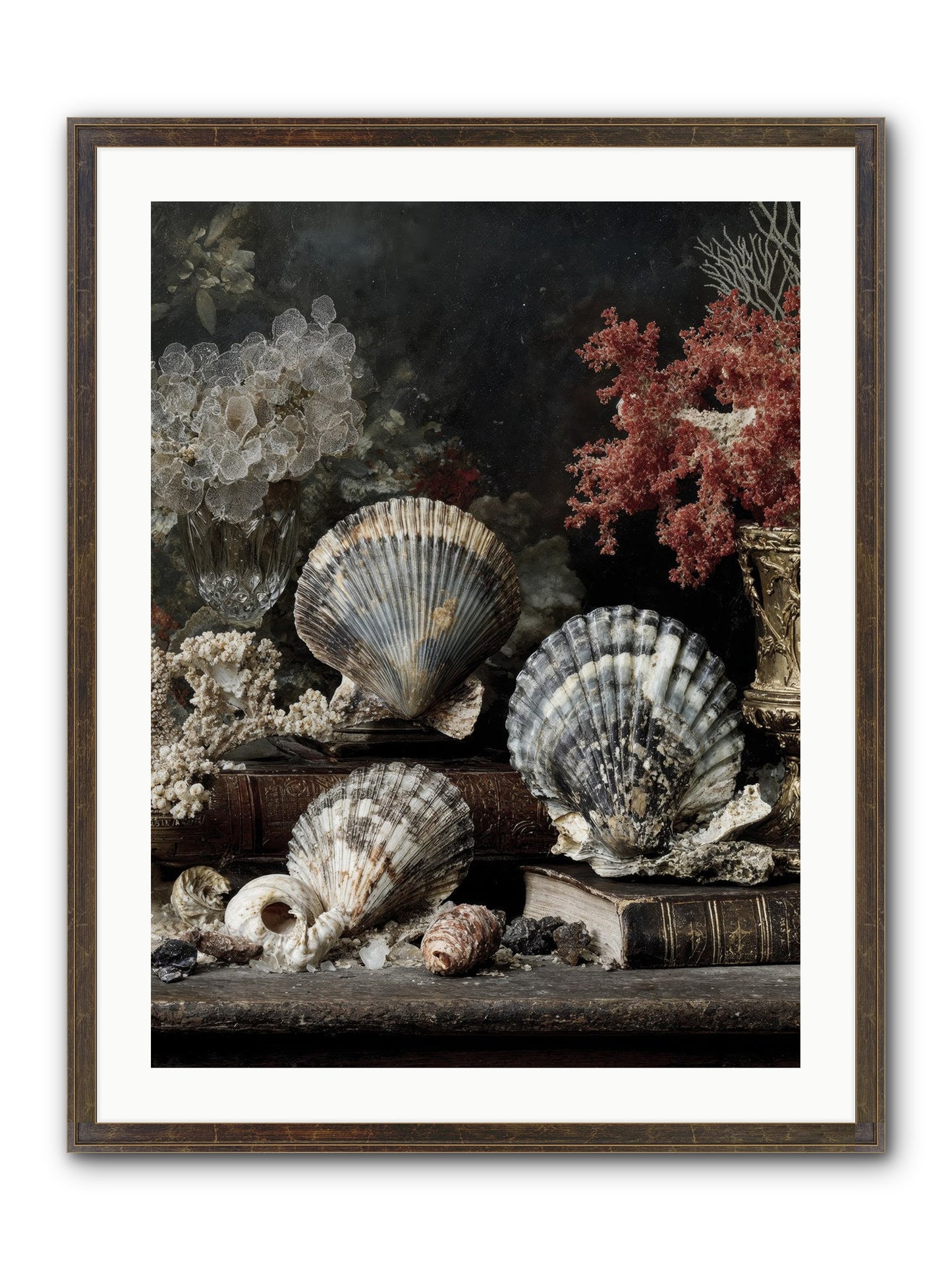 Reef's Royal Court Framed Print - Slimwoods Black/Gold 24x32