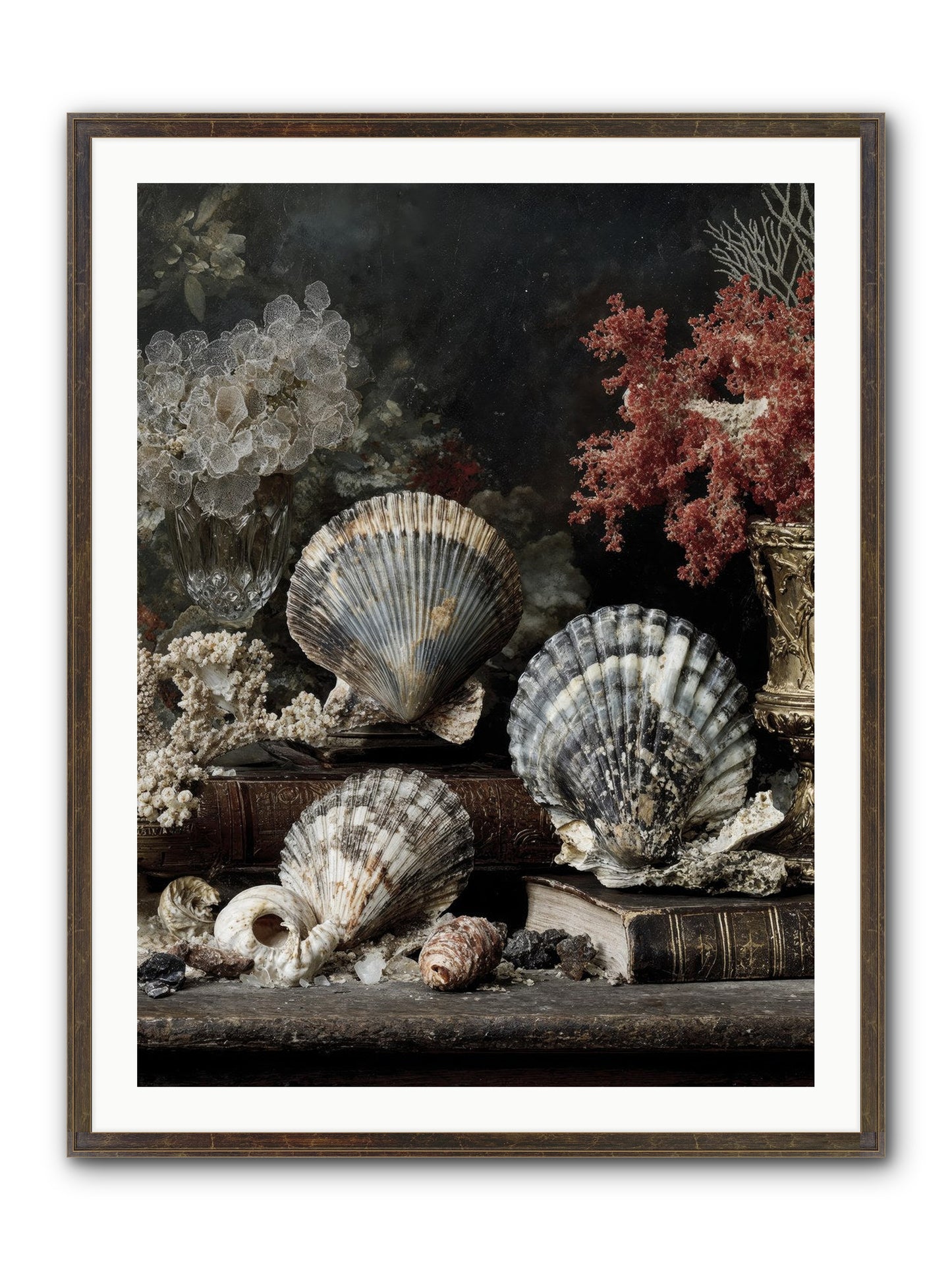 Reef's Royal Court Framed Print - Slimwoods Black/Gold 30x40
