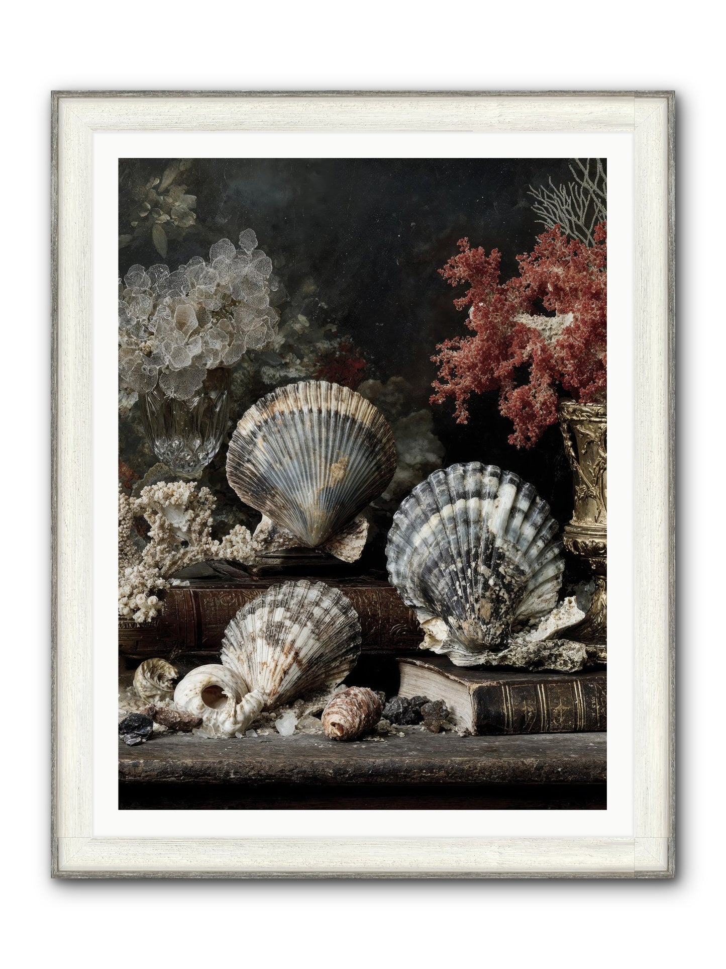 Reef's Royal Court Framed Print - Driftwood White 36x48