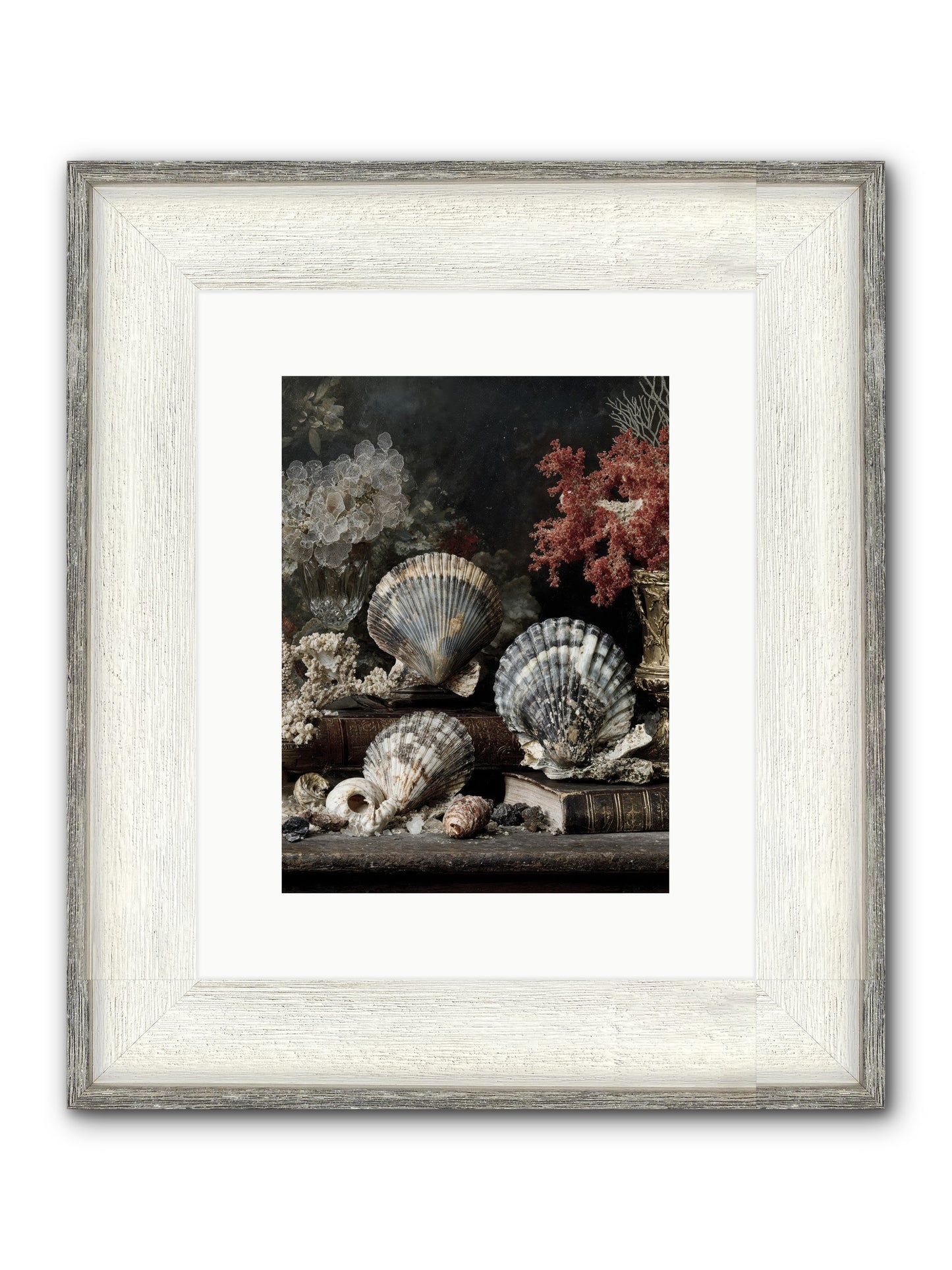 Reef's Royal Court Framed Print - Driftwood White 9x12
