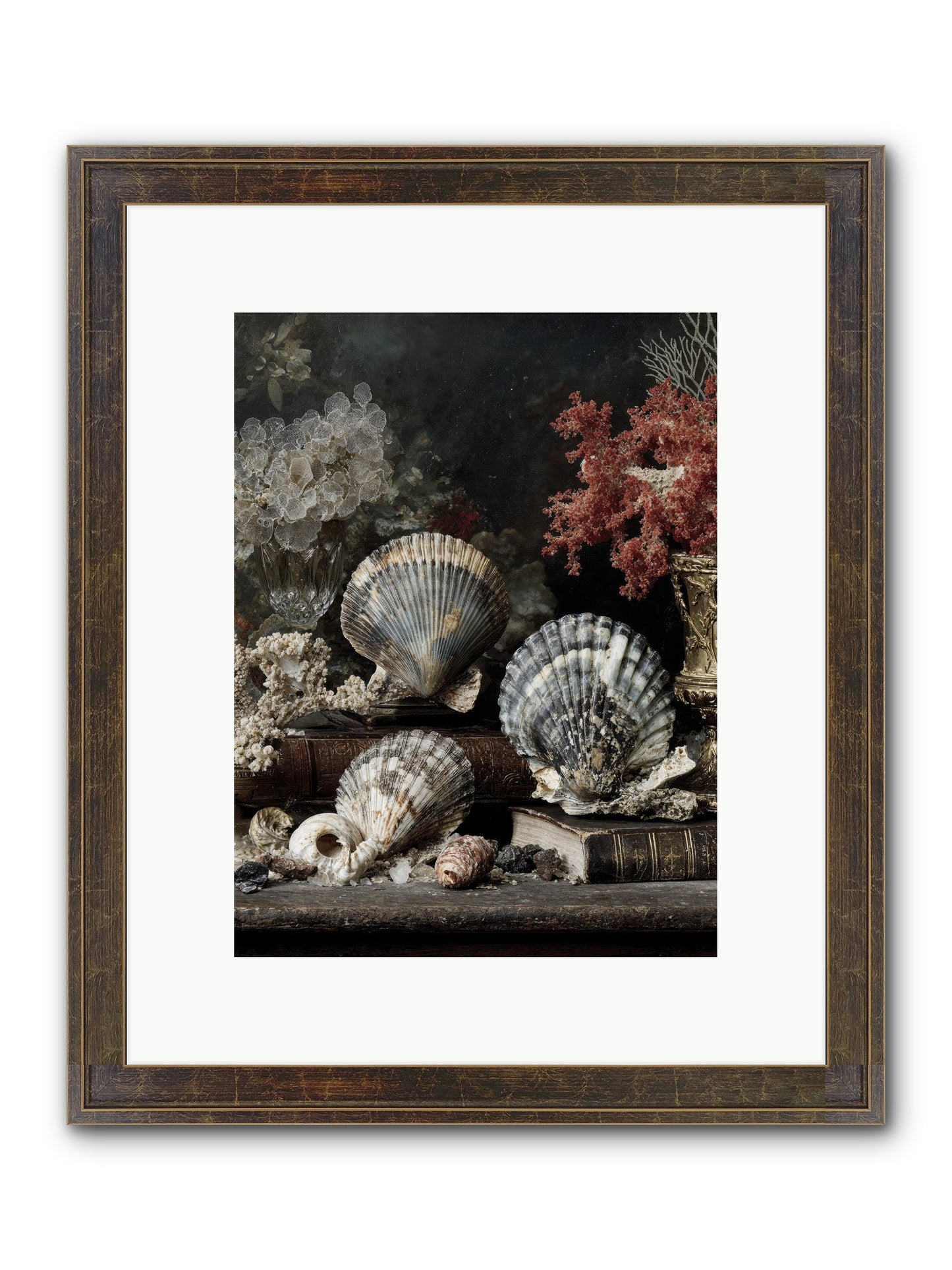 Reef's Royal Court Framed Print - Slimwoods Black/Gold 9x12