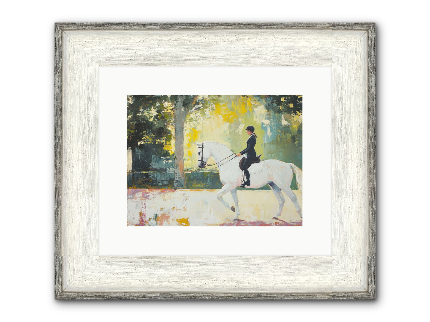Refined Balance Framed Print - Driftwood White 12x9