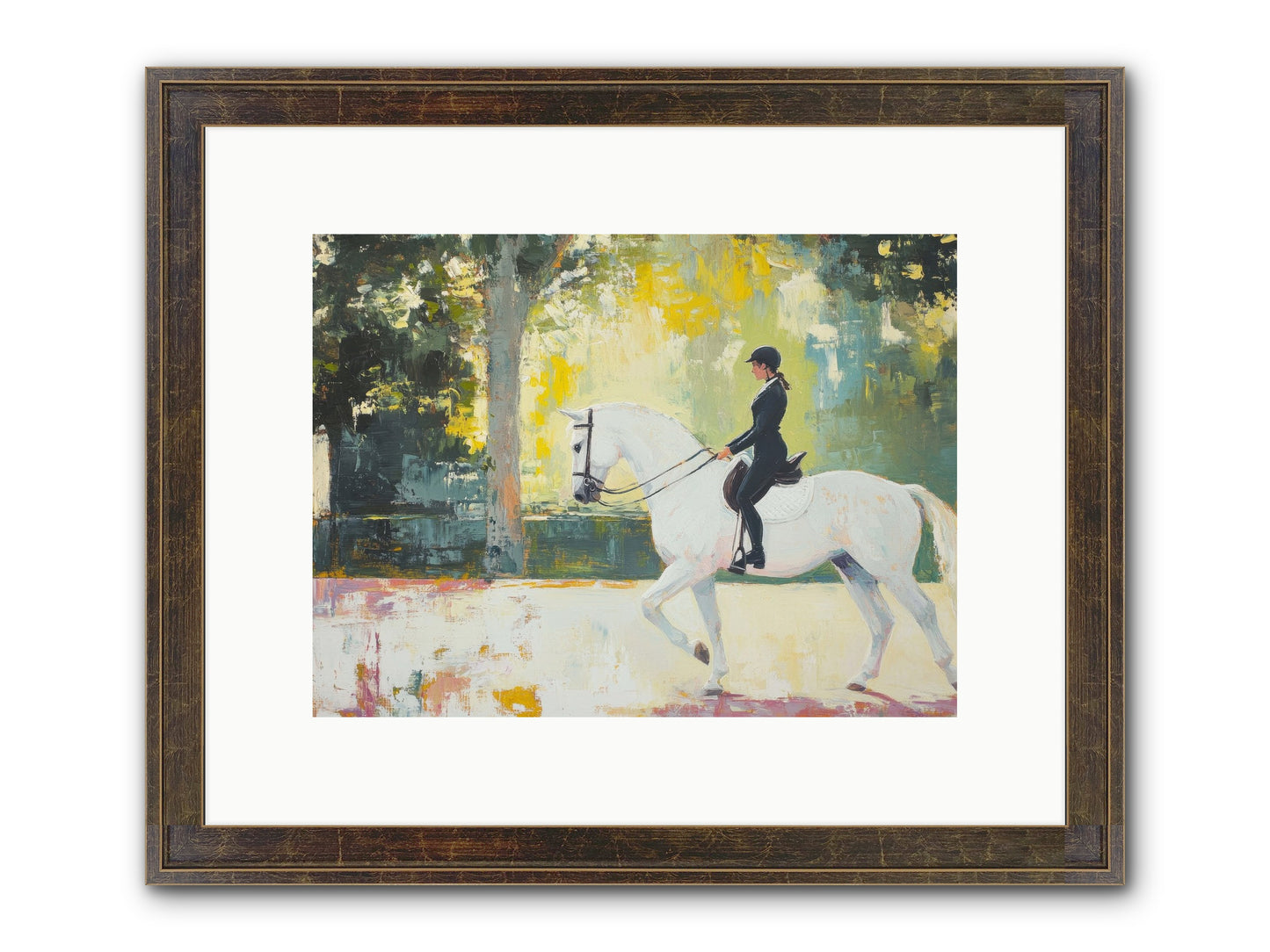 Refined Balance Framed Print - Slimwoods Black/Gold 12x9