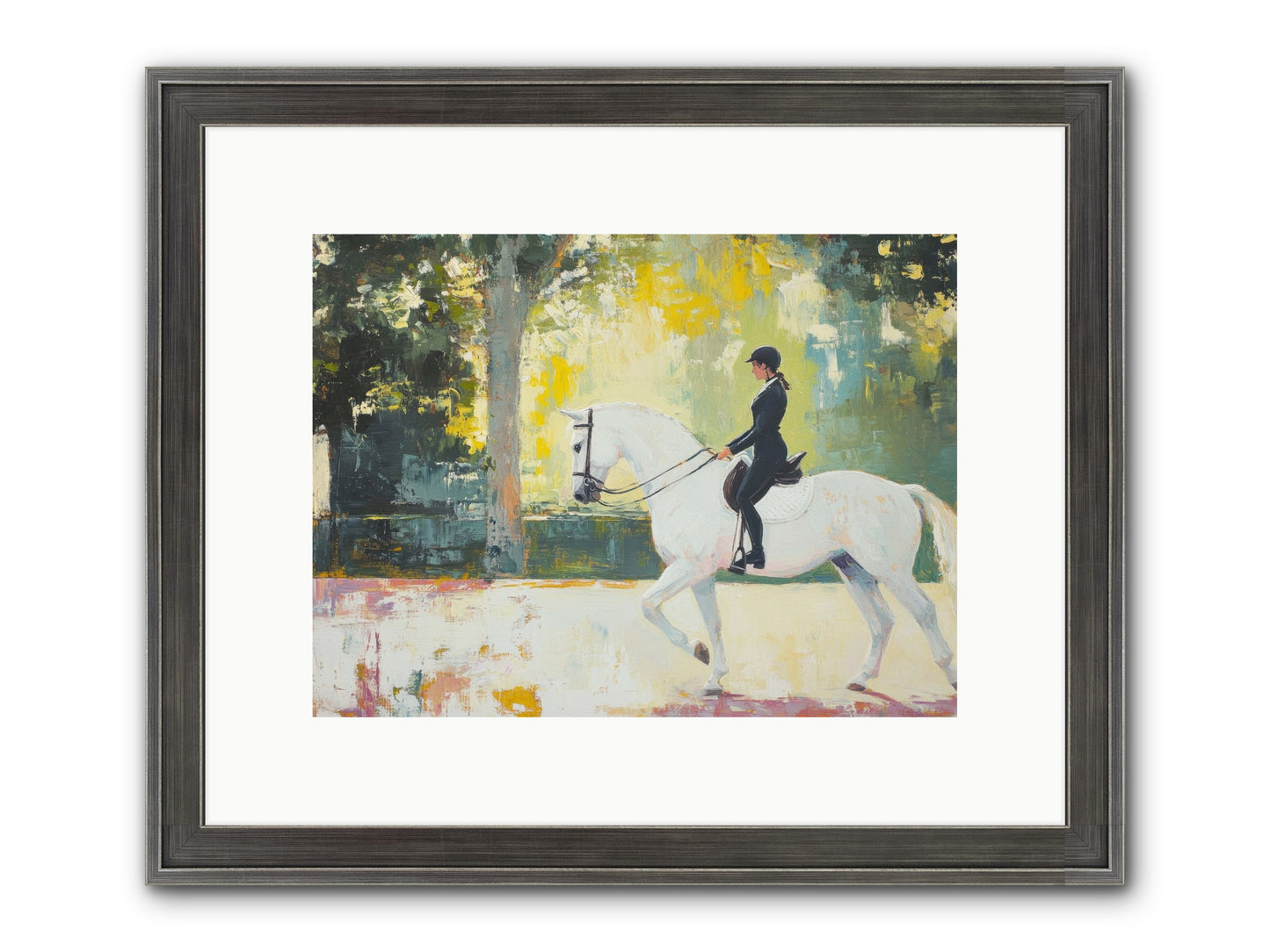 Refined Balance Framed Print - Slimwoods Black/Silver 12x9